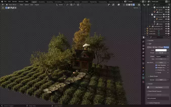 Tiny house in the wood