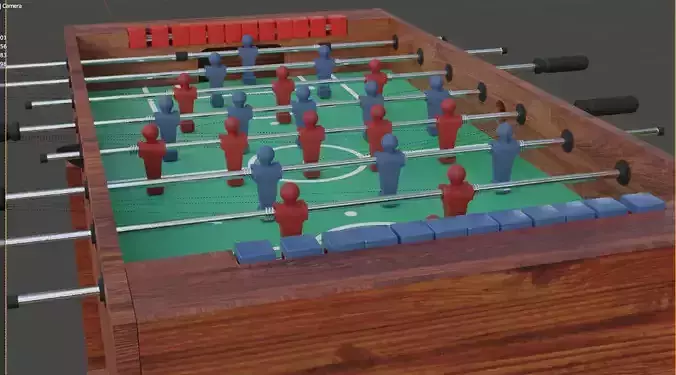kicker table - fussball 3D model