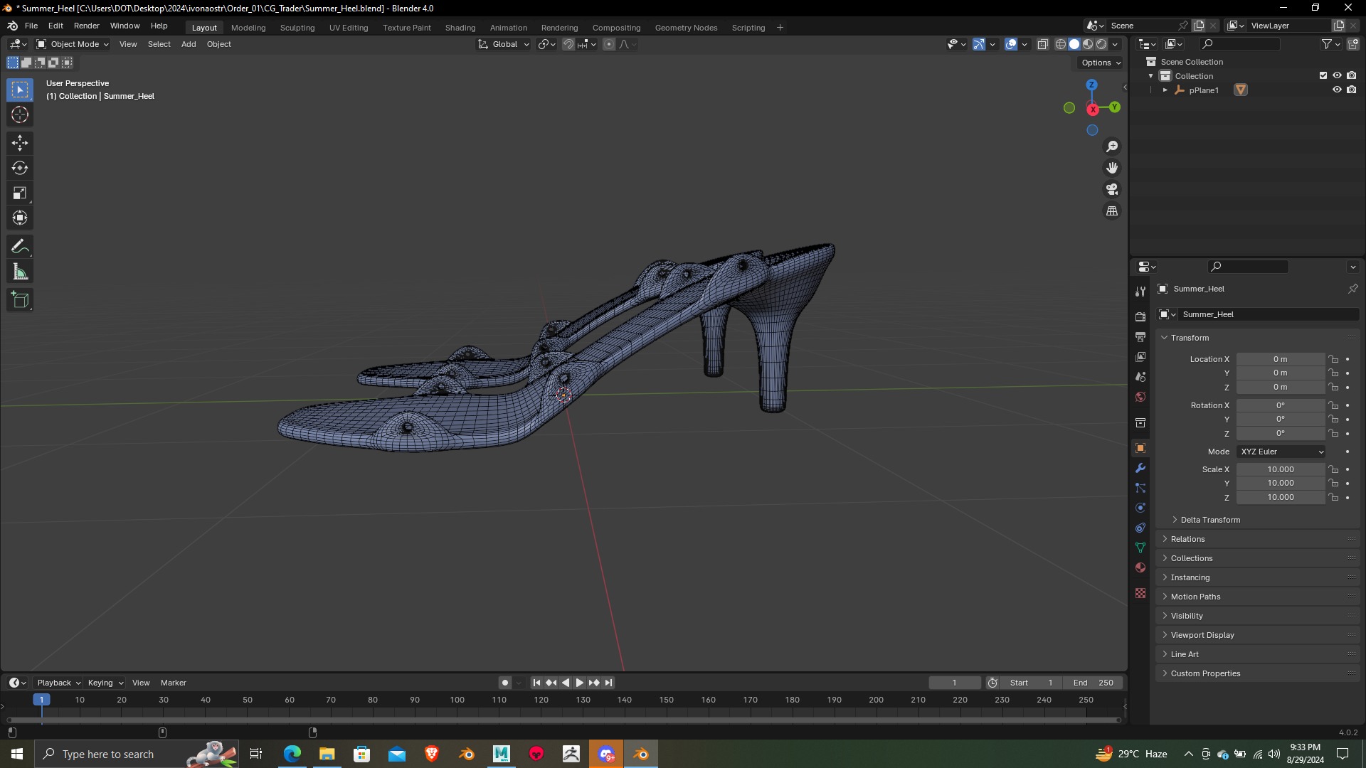 Summer Heel lase version 3d model 3D print model_5