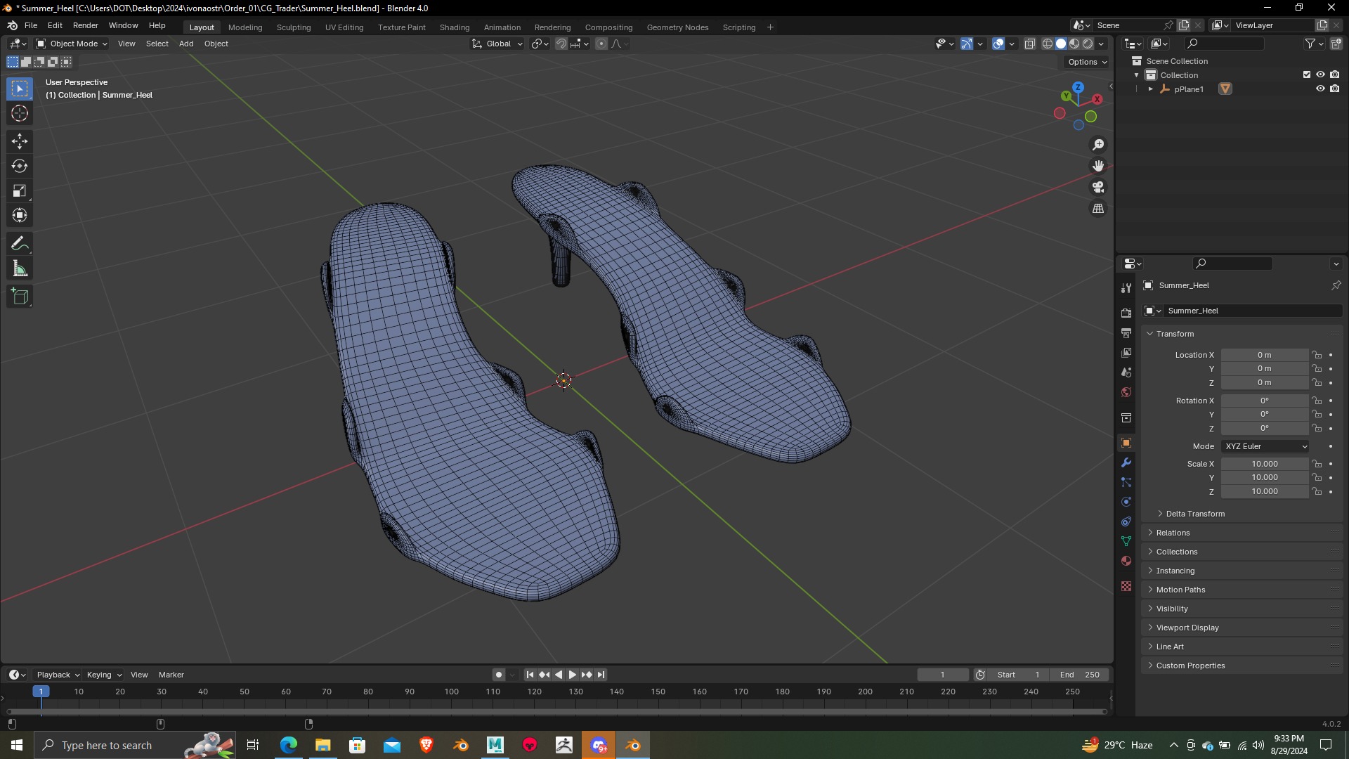 Summer Heel lase version 3d model 3D print model_4