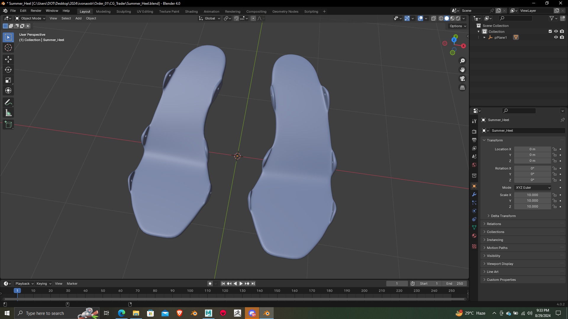 Summer Heel lase version 3d model 3D print model_2