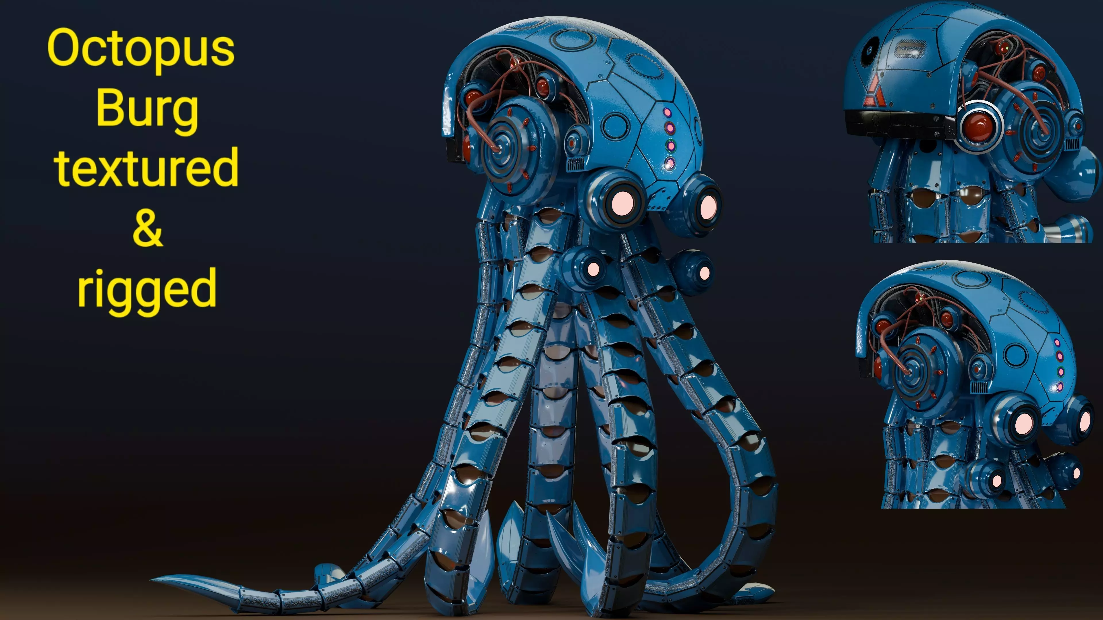 octopus burg 3D model_0