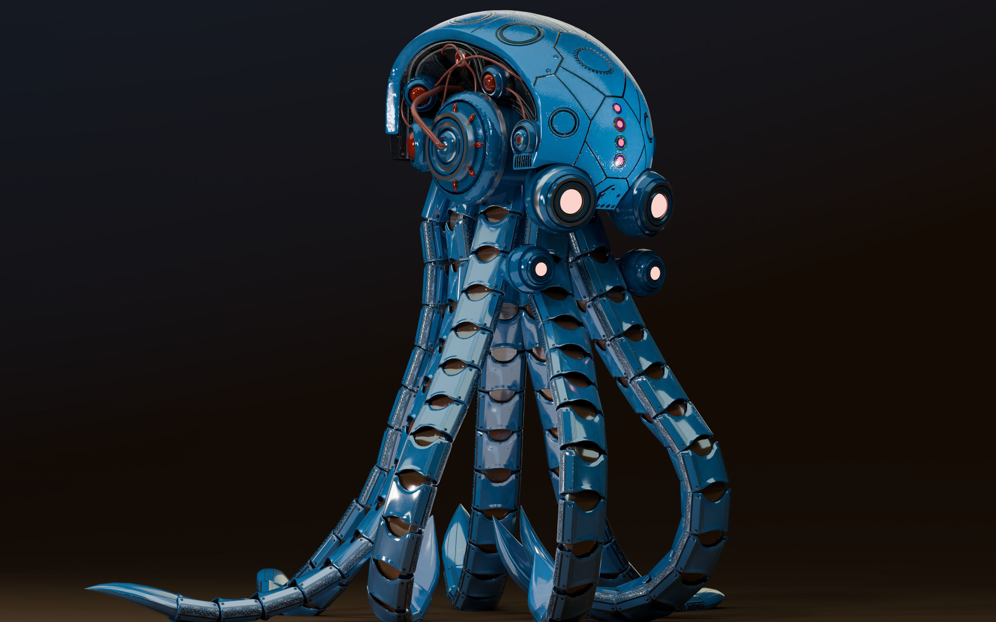 octopus burg 3D model_4