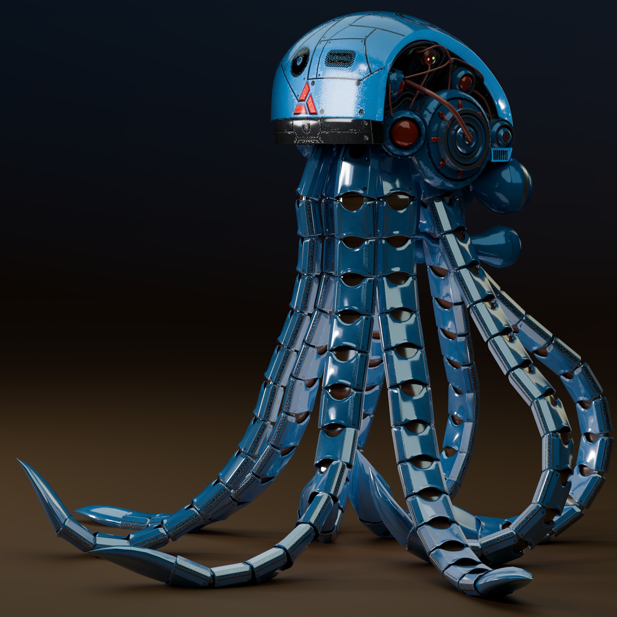 octopus burg 3D model_3