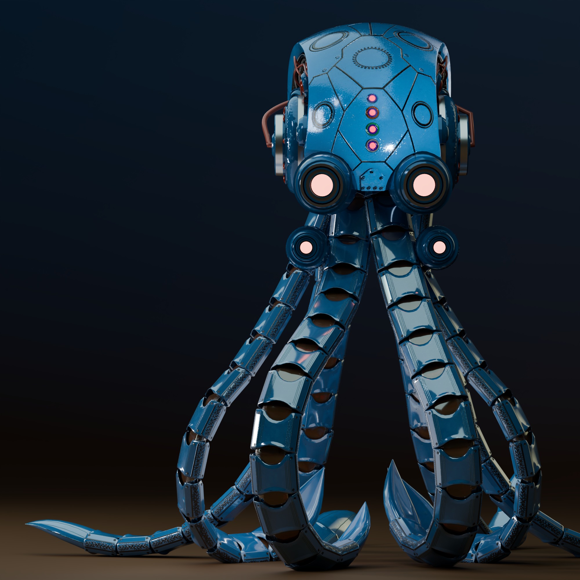 octopus burg 3D model_2