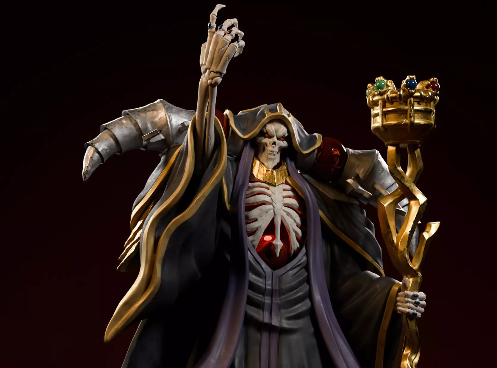 Overlord fanart 3D print model_0