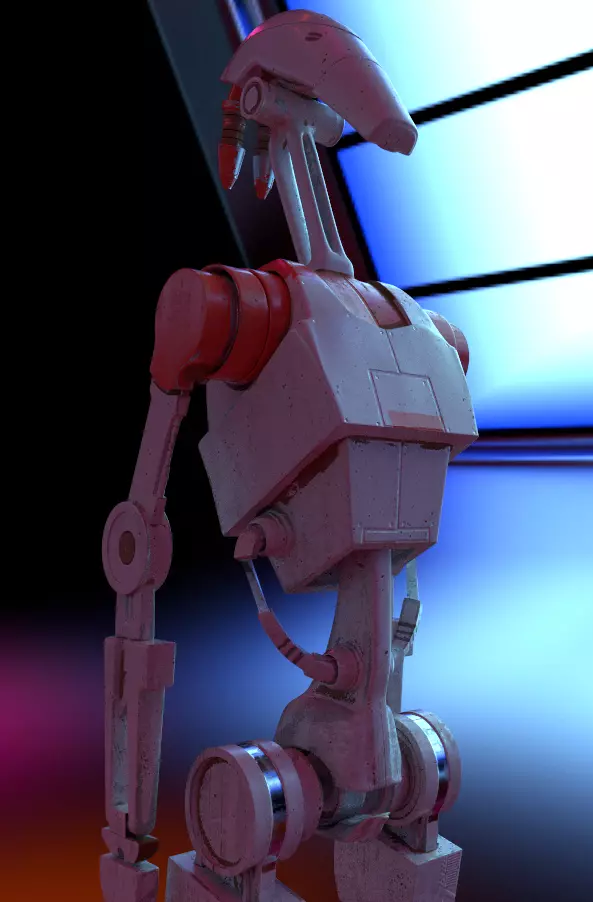 battledroid from star wars 3D model_0