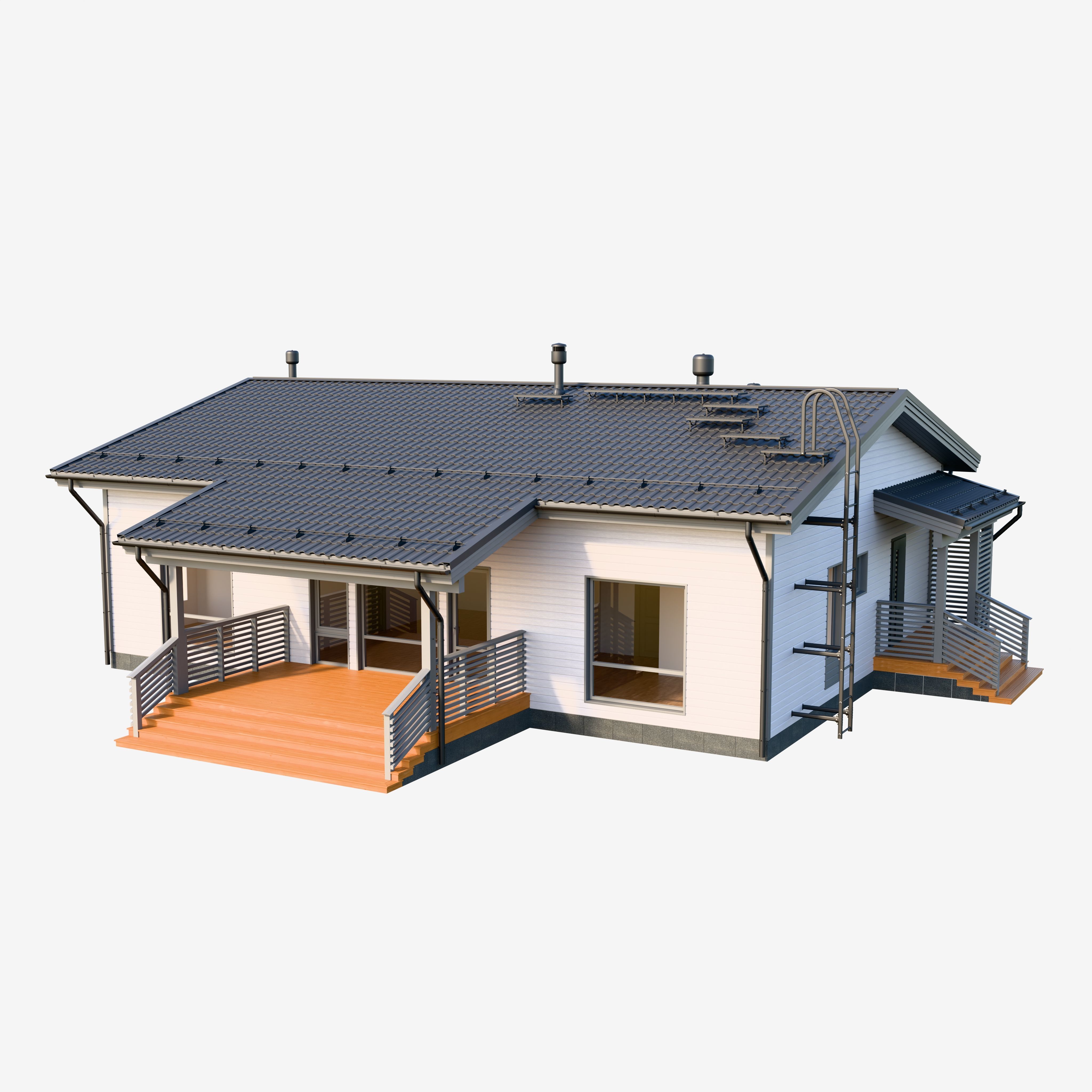 Nordic house 3D model_1
