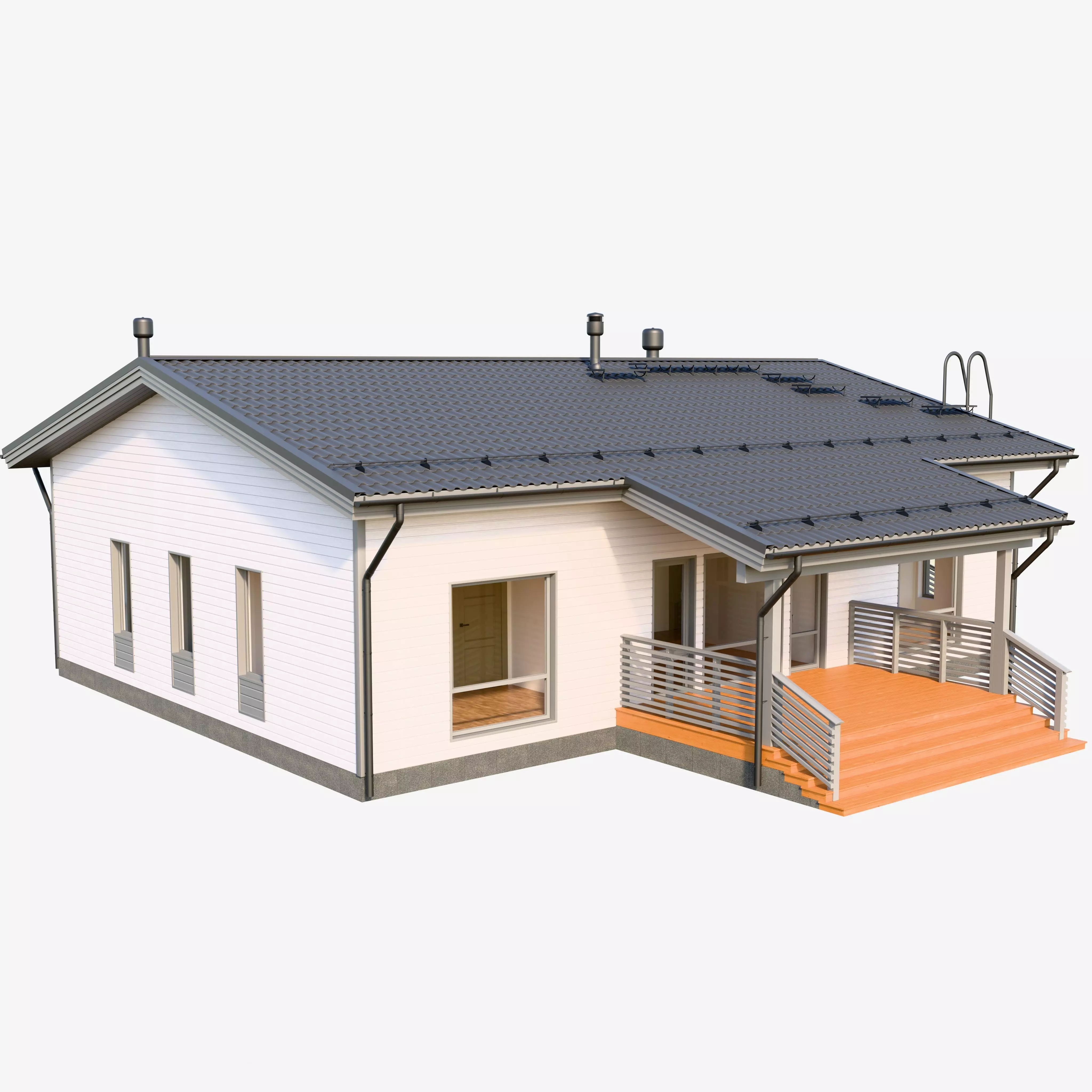 Nordic house 3D model_0