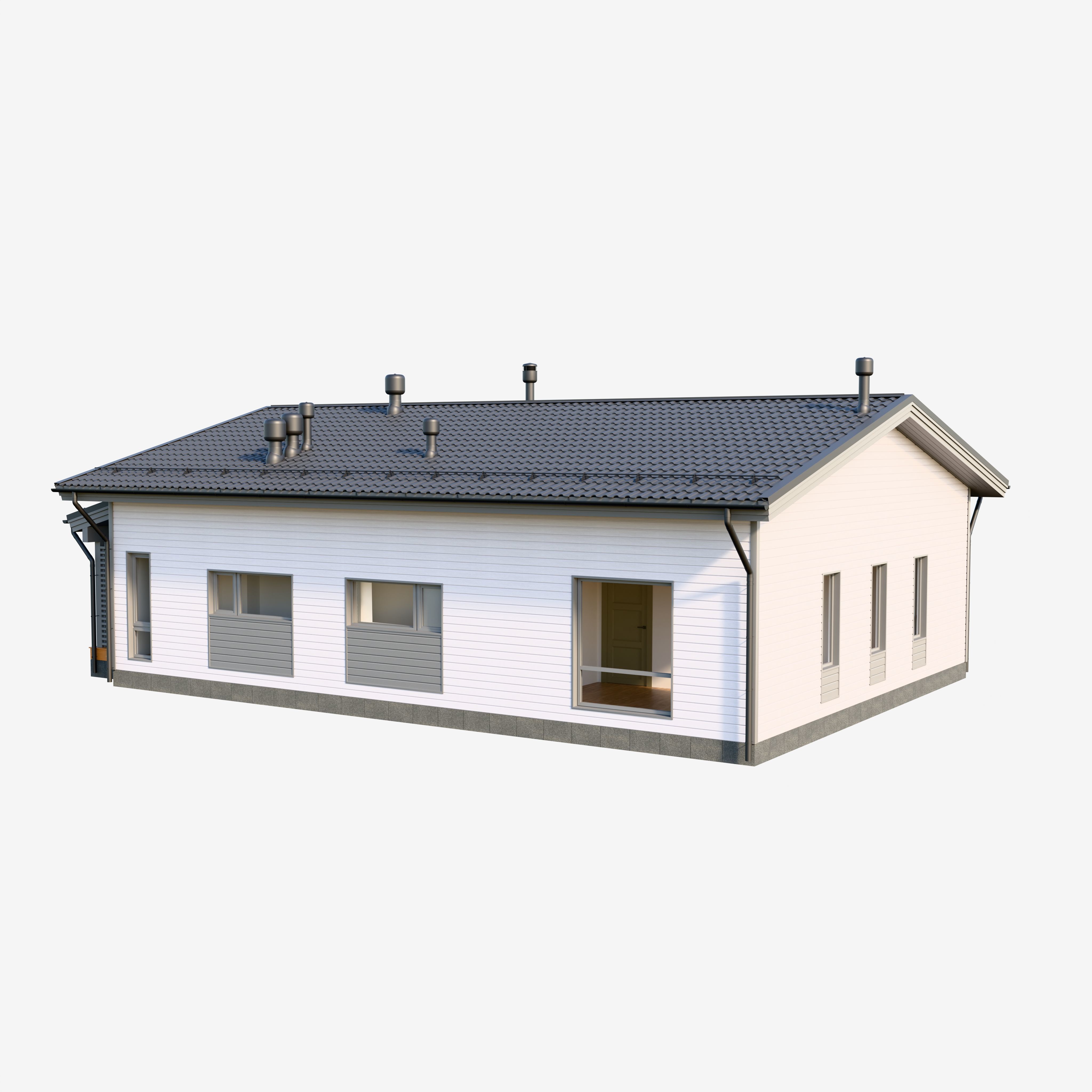 Nordic house 3D model_3