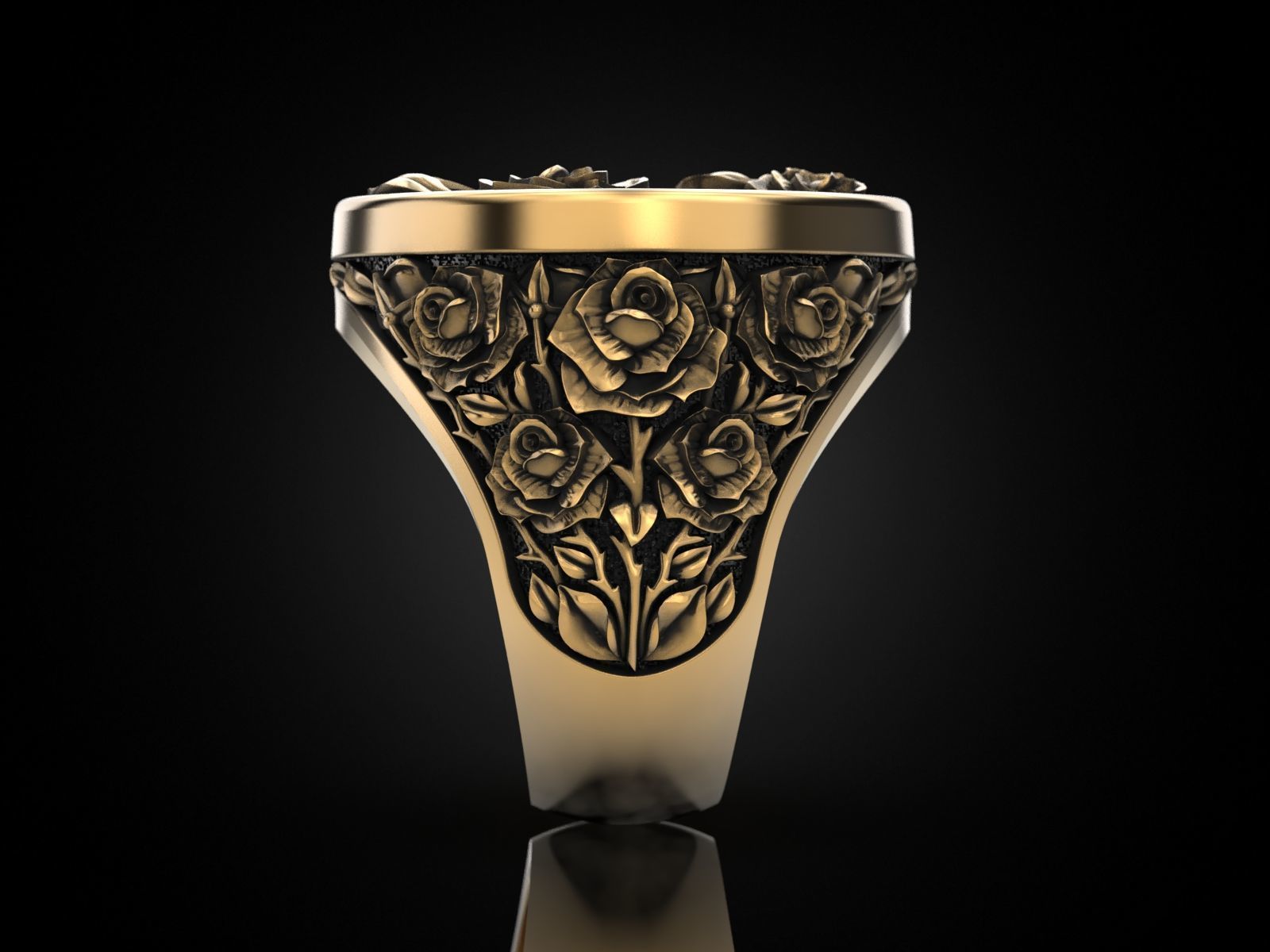 Eternal Blossom Ring 3D print model_24