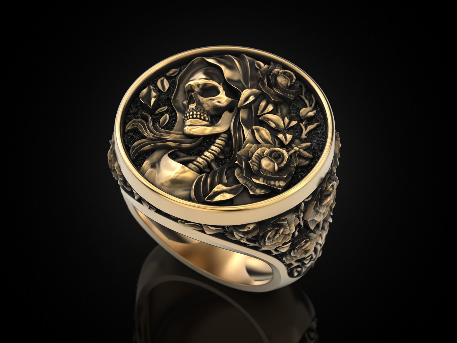 Eternal Blossom Ring 3D print model_22