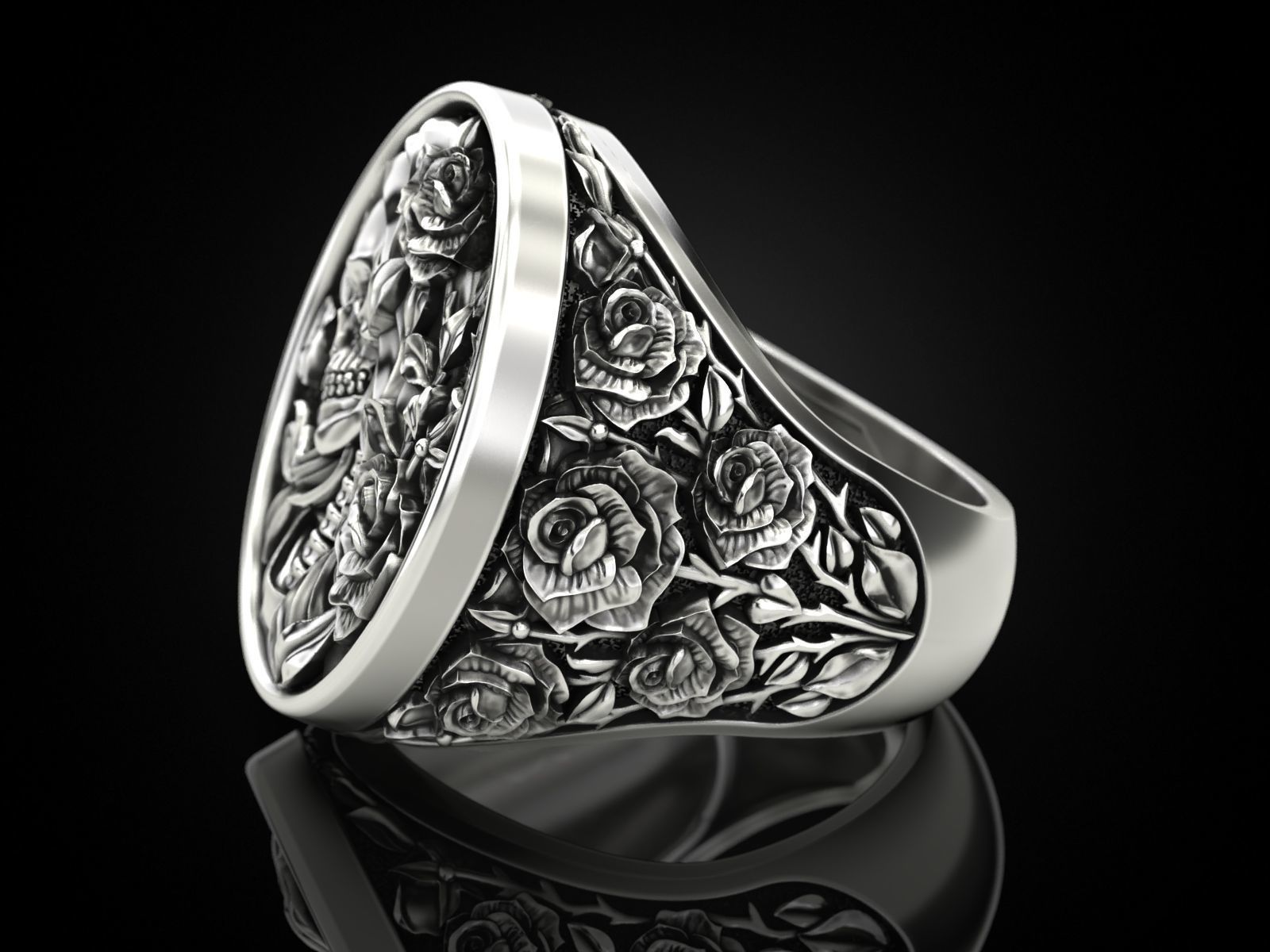 Eternal Blossom Ring 3D print model_4