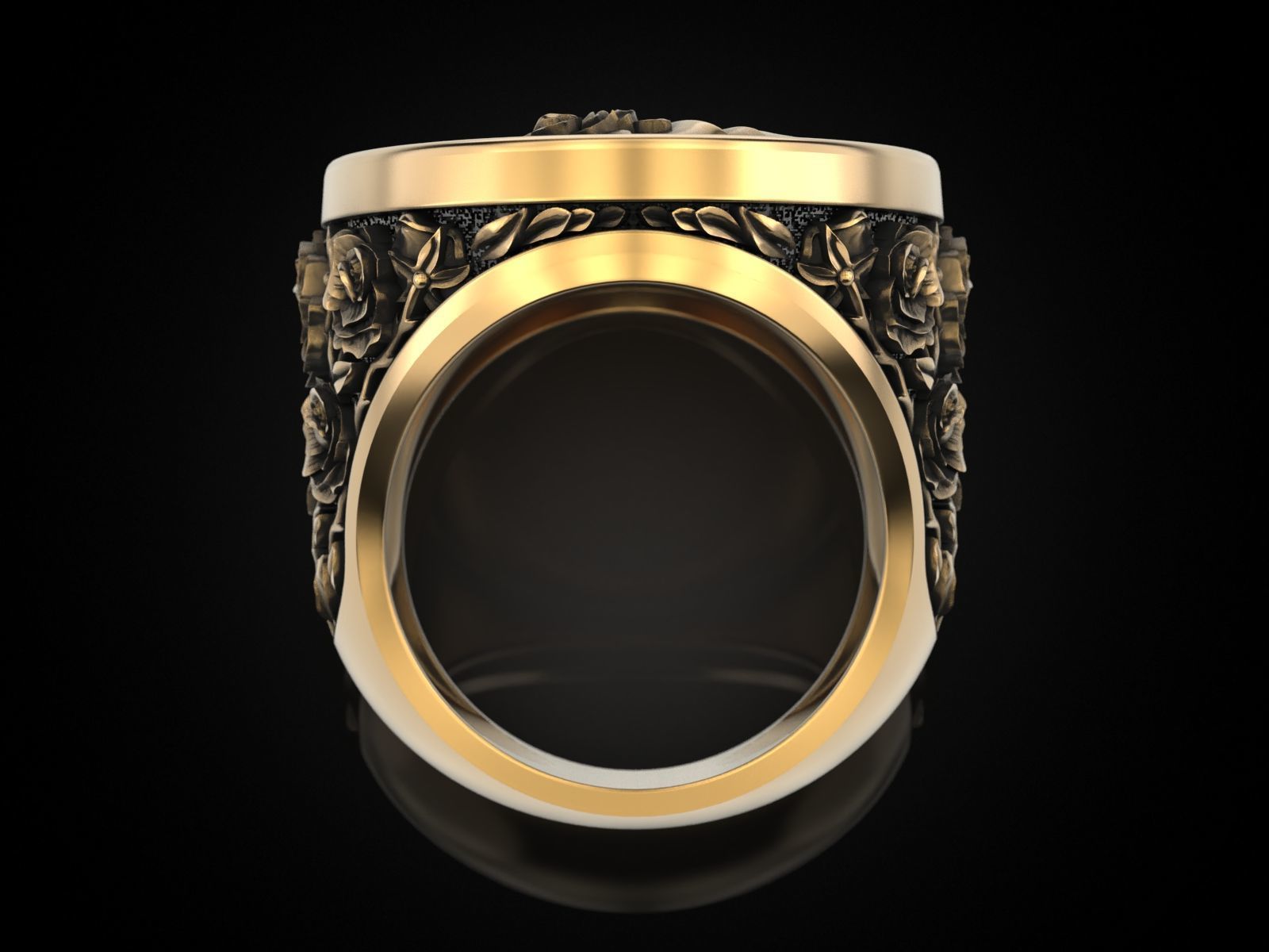 Eternal Blossom Ring 3D print model_20