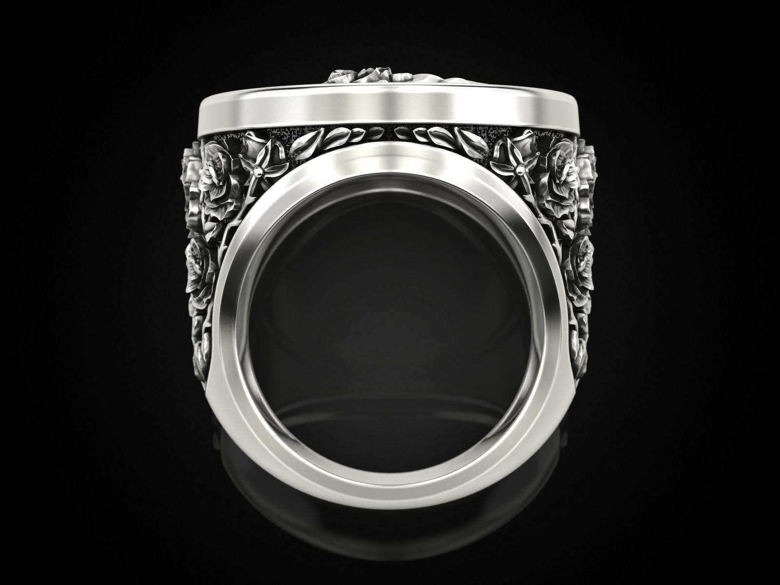 Eternal Blossom Ring 3D print model_6