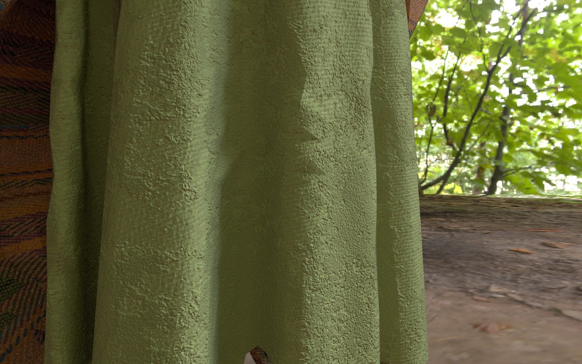 Low Poly Mesh Cloth Garment 3D Model - High-Quality and Detailed Low-poly 3D model_3