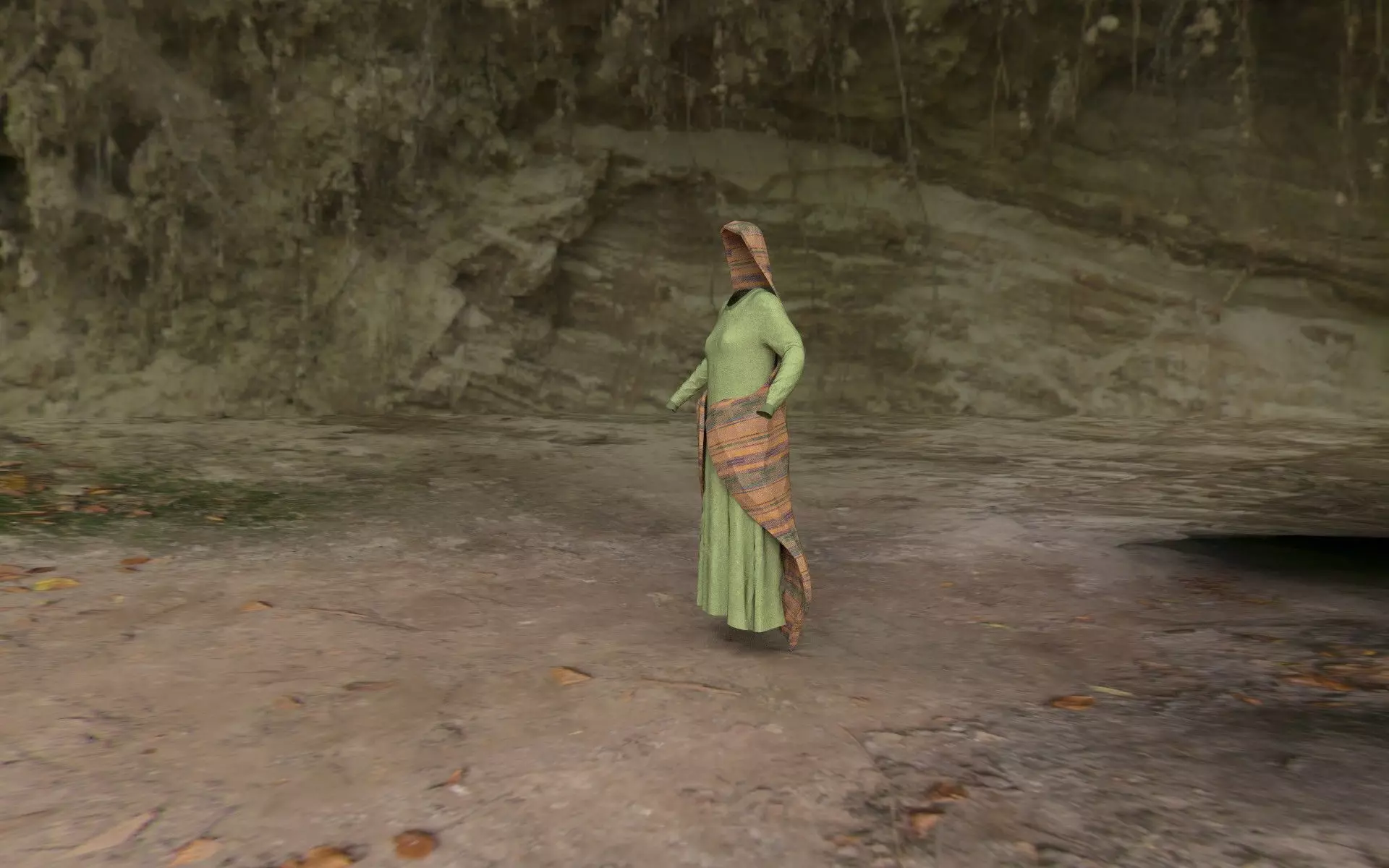 Low Poly Mesh Cloth Garment 3D Model - High-Quality and Detailed Low-poly 3D model_0