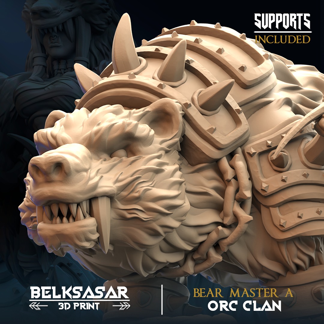 Orc - Bear Master A 3D print model_3