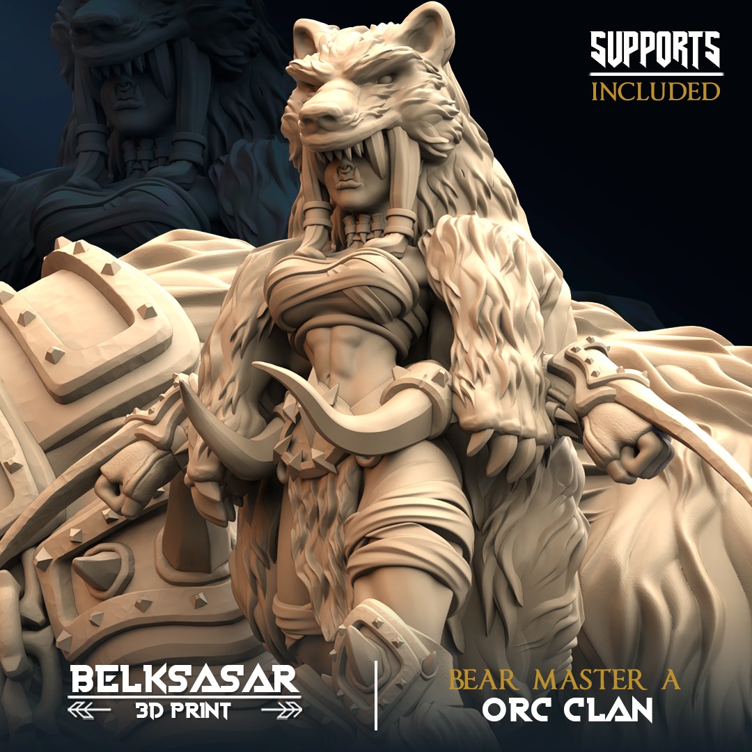 Orc - Bear Master A 3D print model_2