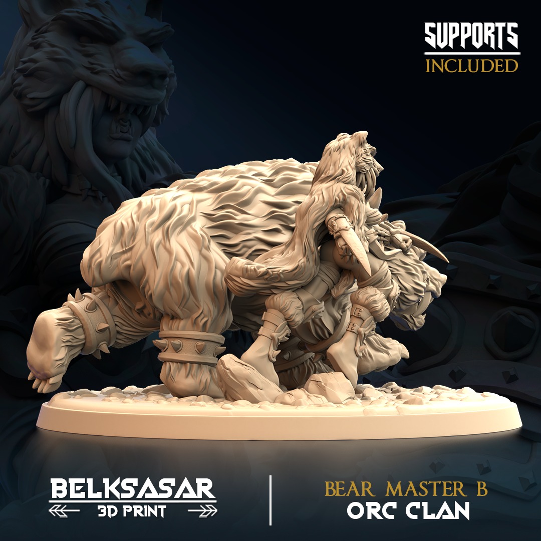 Orc - Bear Master B 3D print model_1