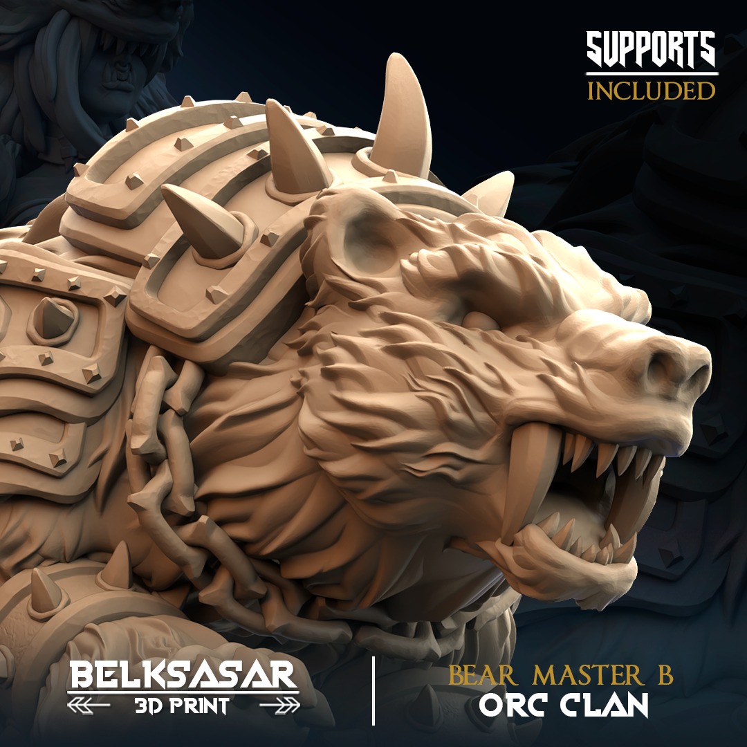 Orc - Bear Master B 3D print model_3