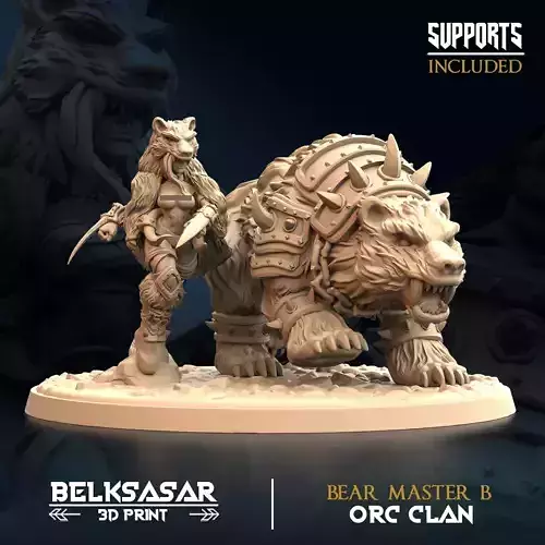 Orc - Bear Master B Nude