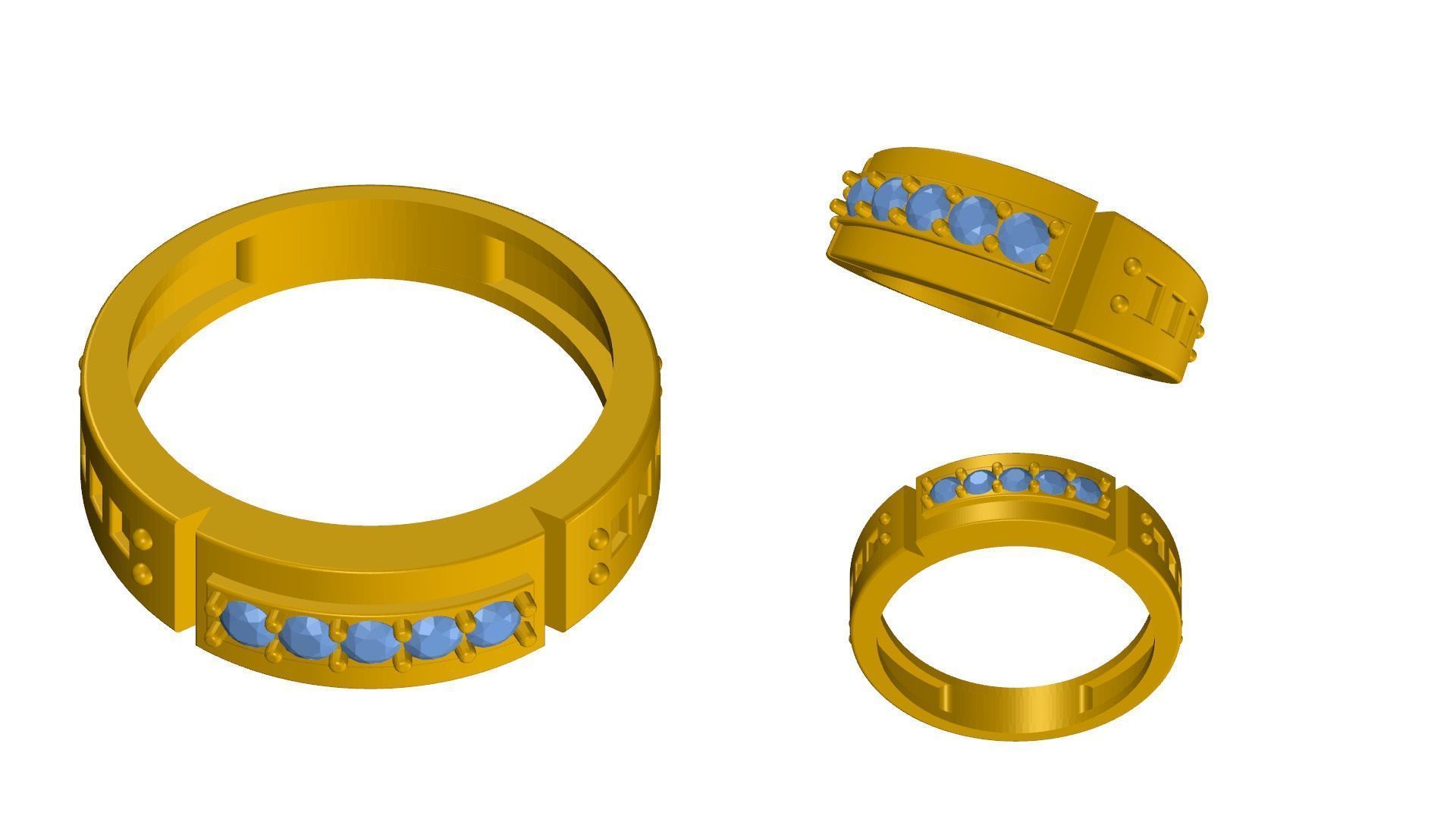 Ring 0001 3D Printable Model  Free 3D print model_4