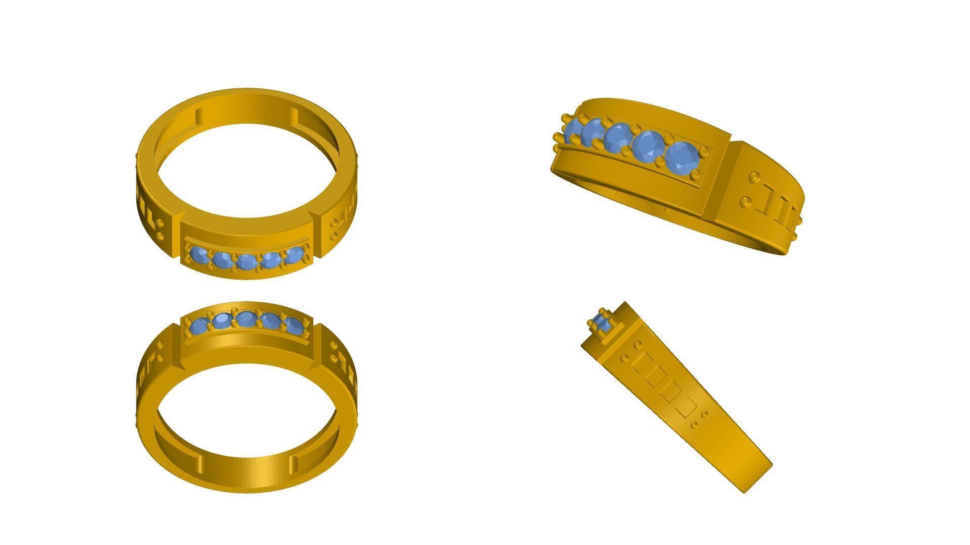 Ring 0001 3D Printable Model  Free 3D print model_6