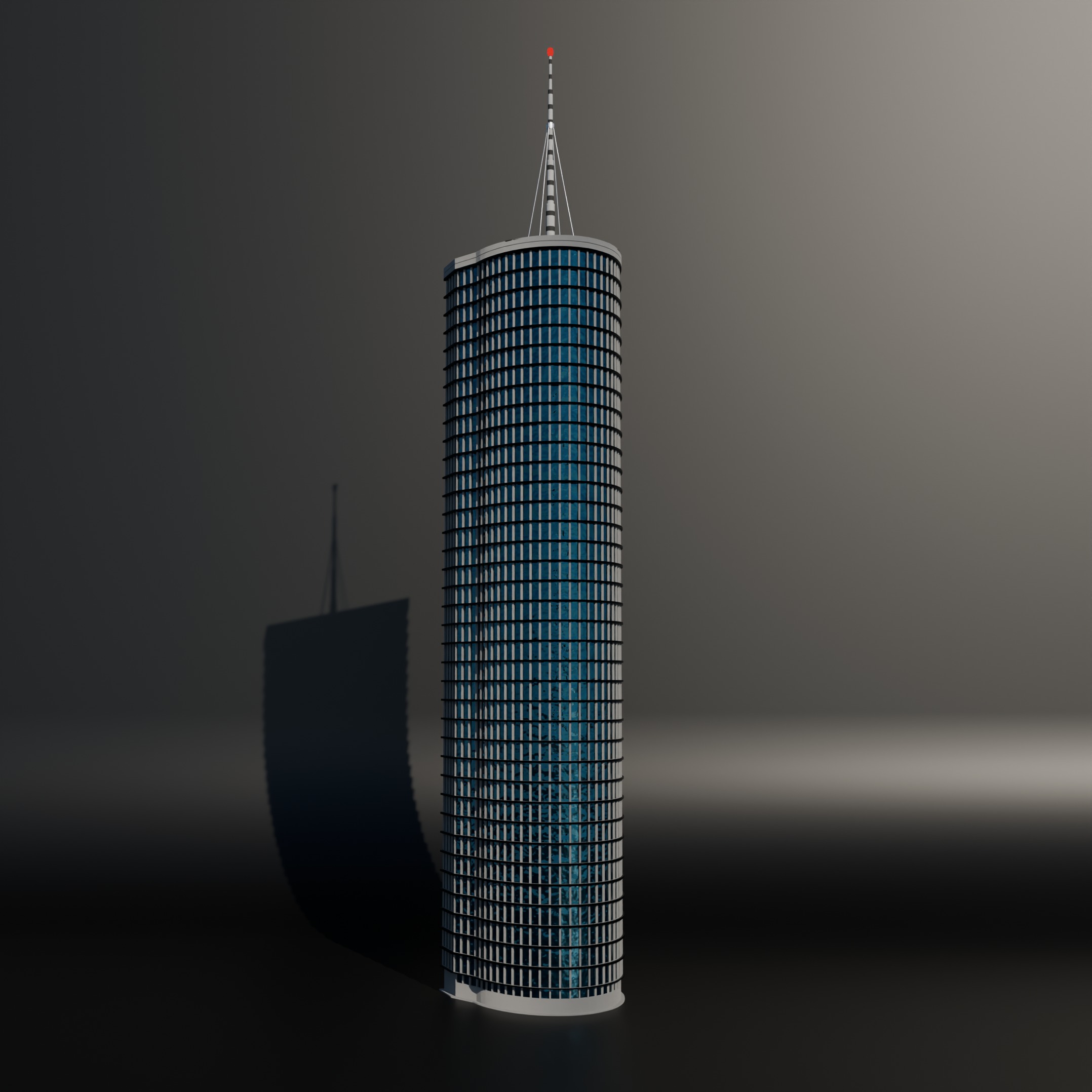 Low-poly procedural skyscrapers bundle Low-poly 3D model_5