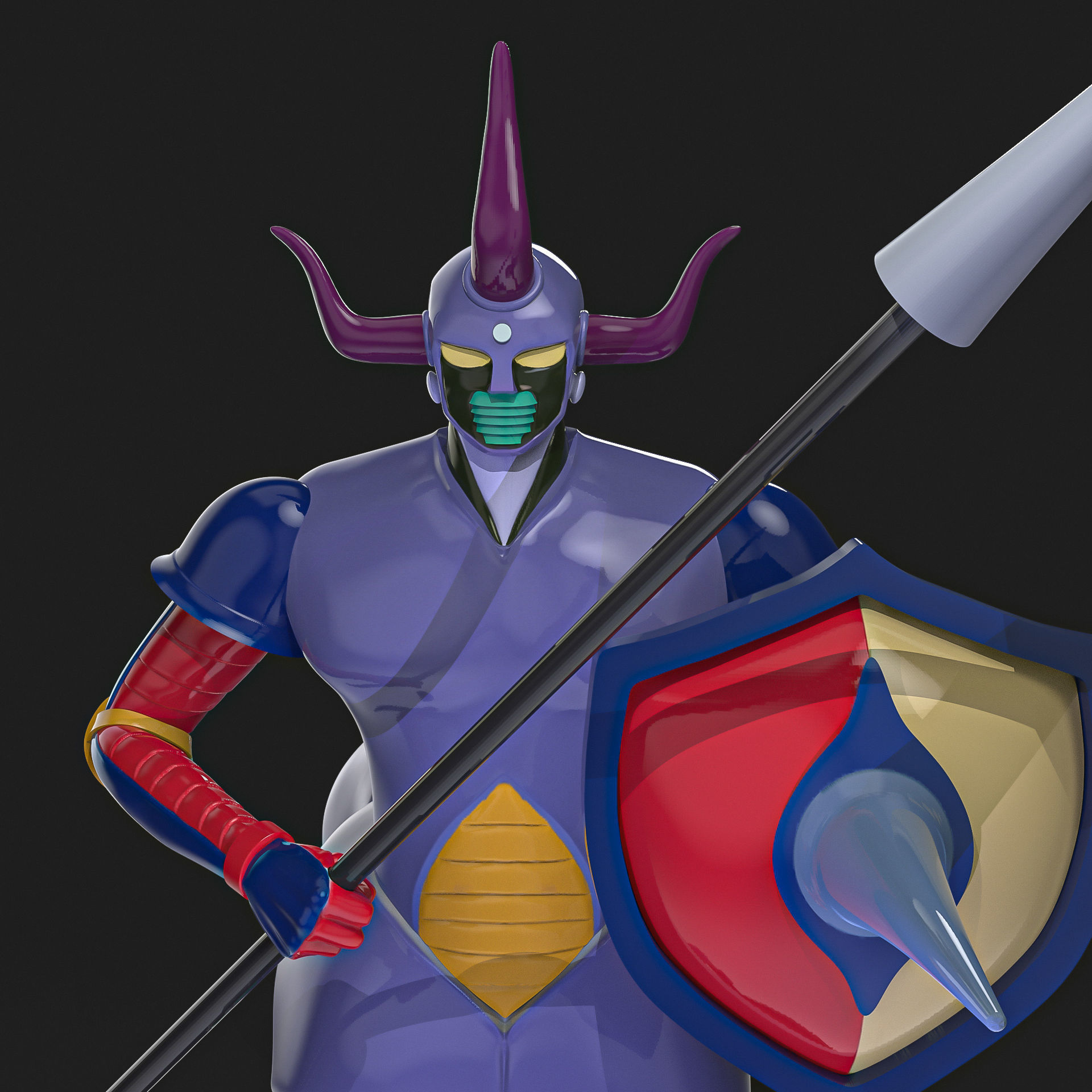 Kentol Gamma 7 Mazinger Z 3D print model_4