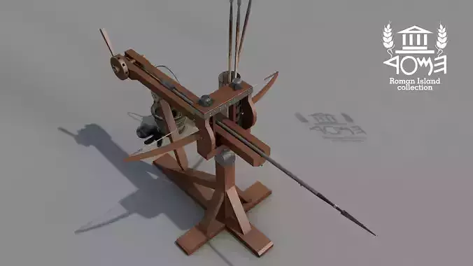 Roman Island Ballista 3D model