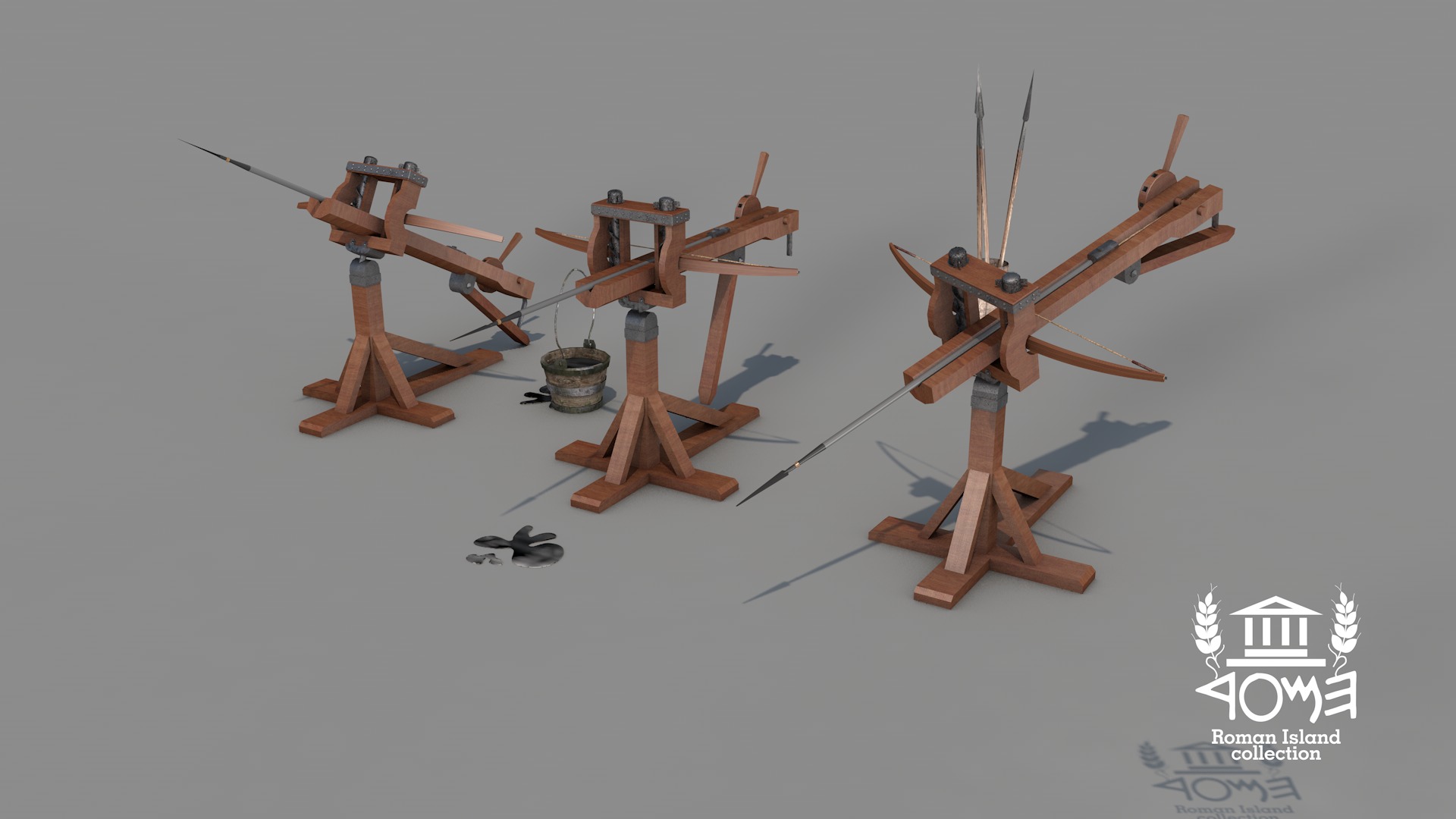 Roman Island Ballista 3D model_1