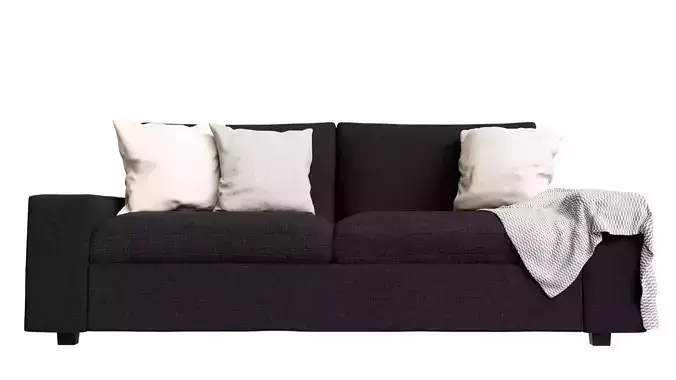 black sofa 