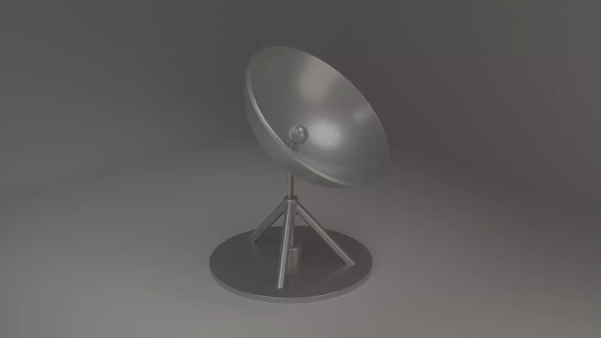 Antenna Low Poly Low-poly 3D model_0