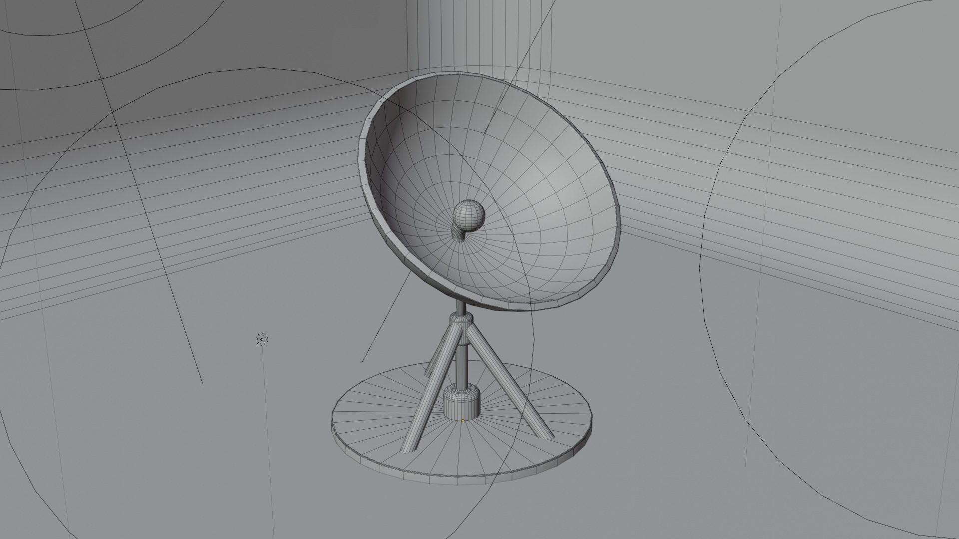Antenna Low Poly Low-poly 3D model_4