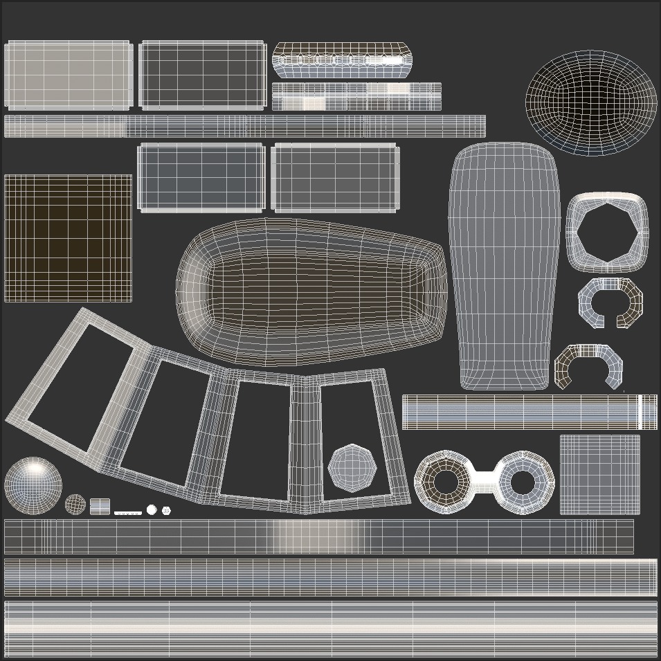 Traffic Light 01 Low-poly 3D model_13