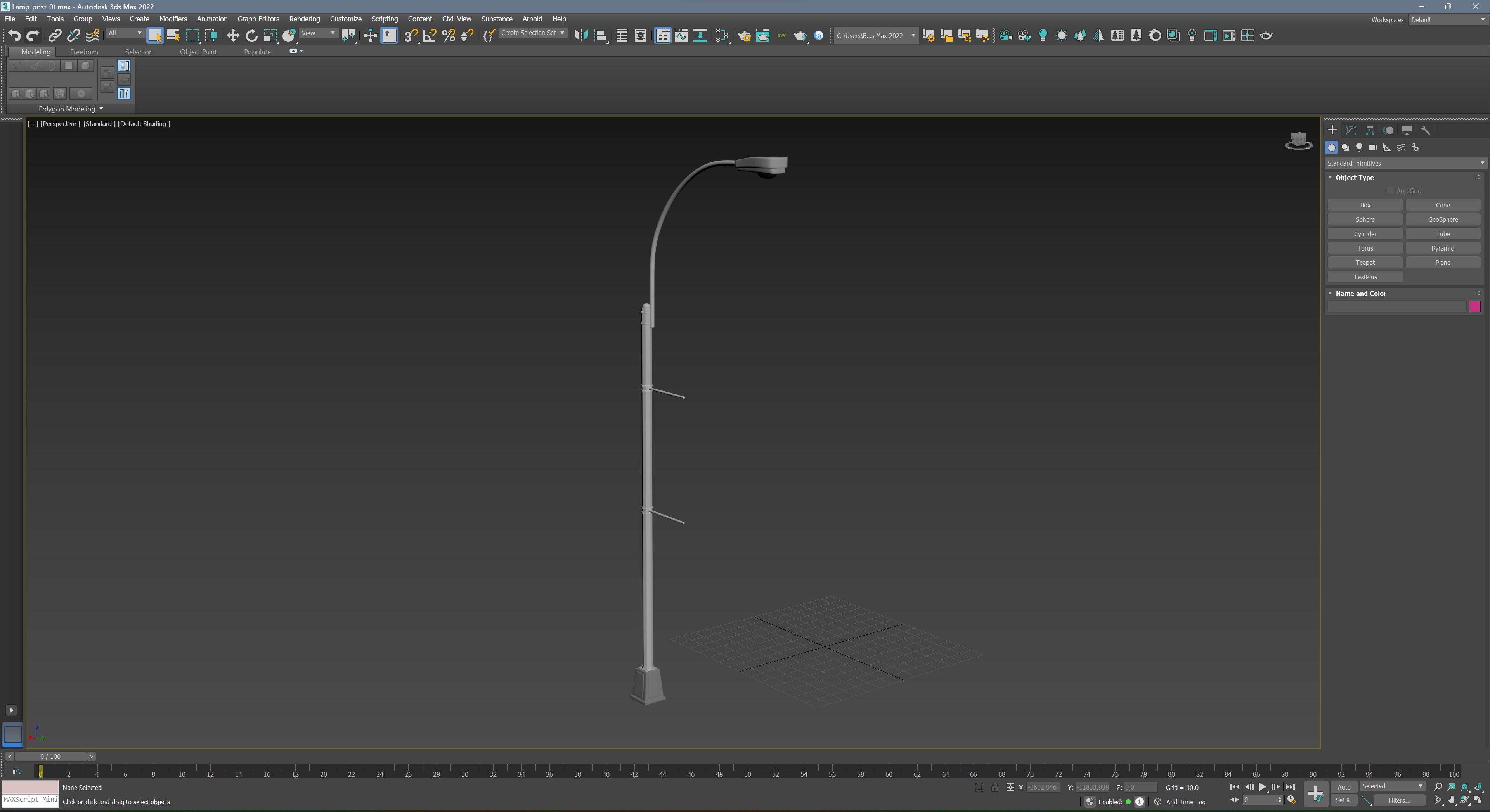 Traffic Light 01 Low-poly 3D model_11
