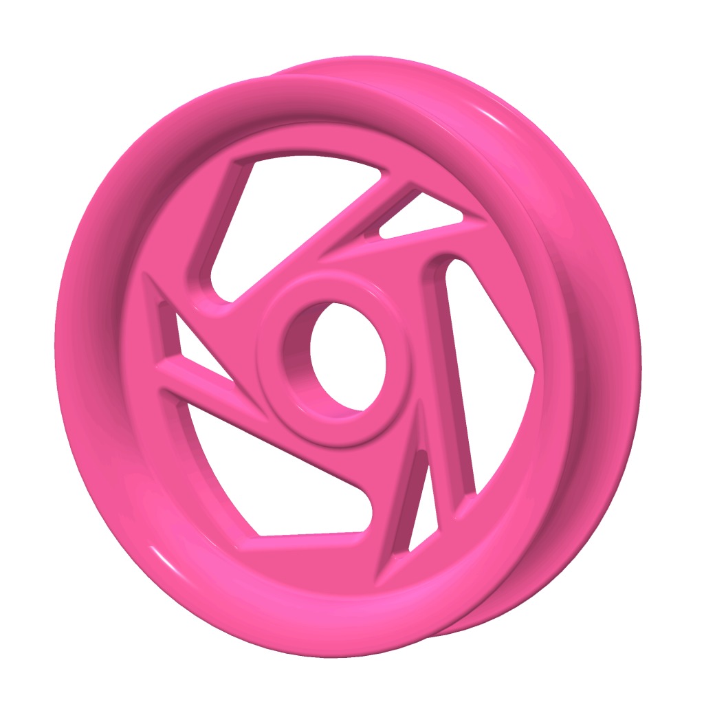 Tricycle Wheel Rim 3D print model_2