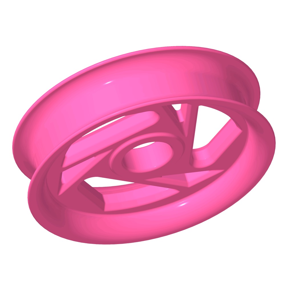 Tricycle Wheel Rim 3D print model_1