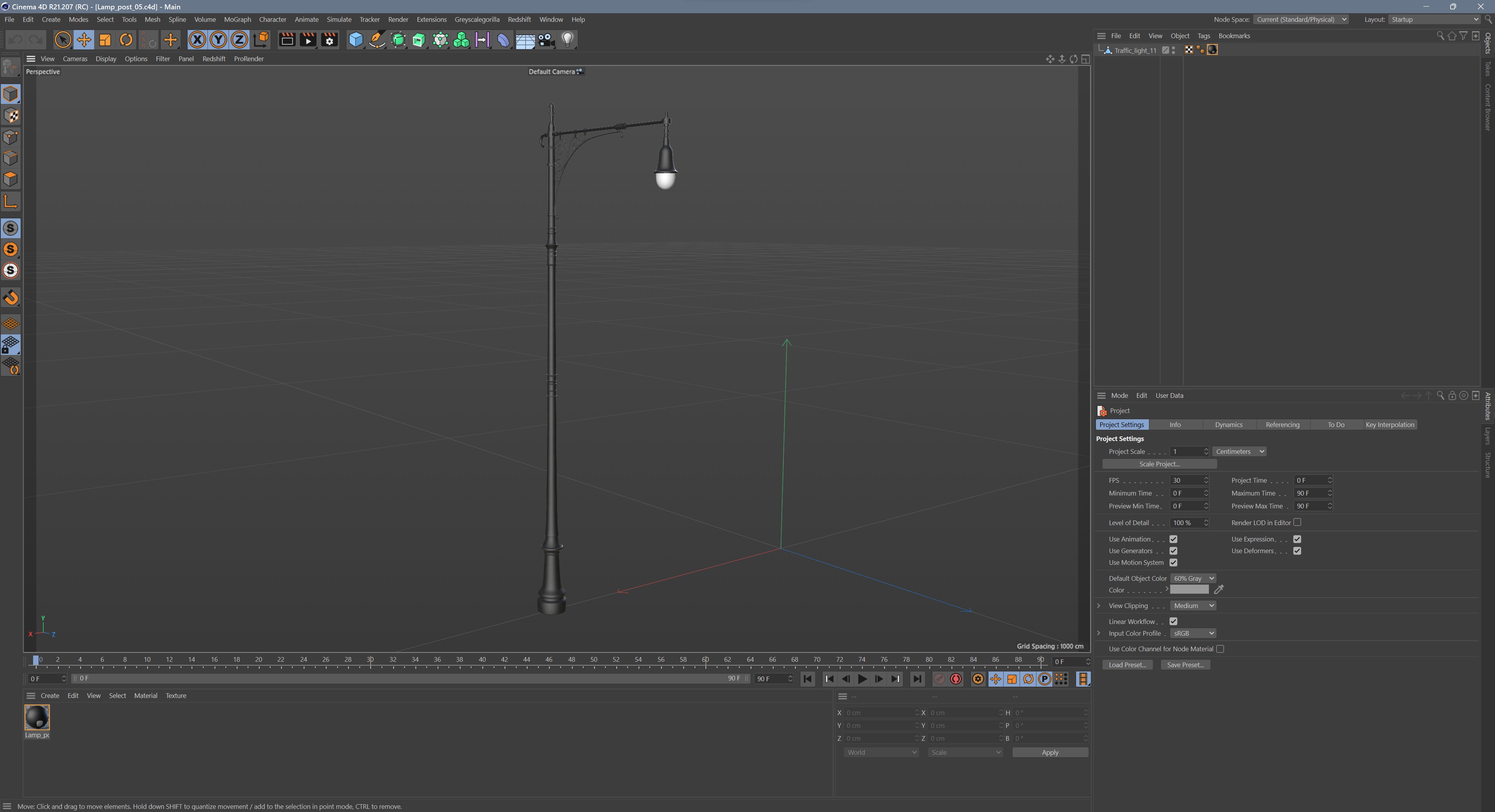 Traffic Light 03 Low-poly 3D model_10