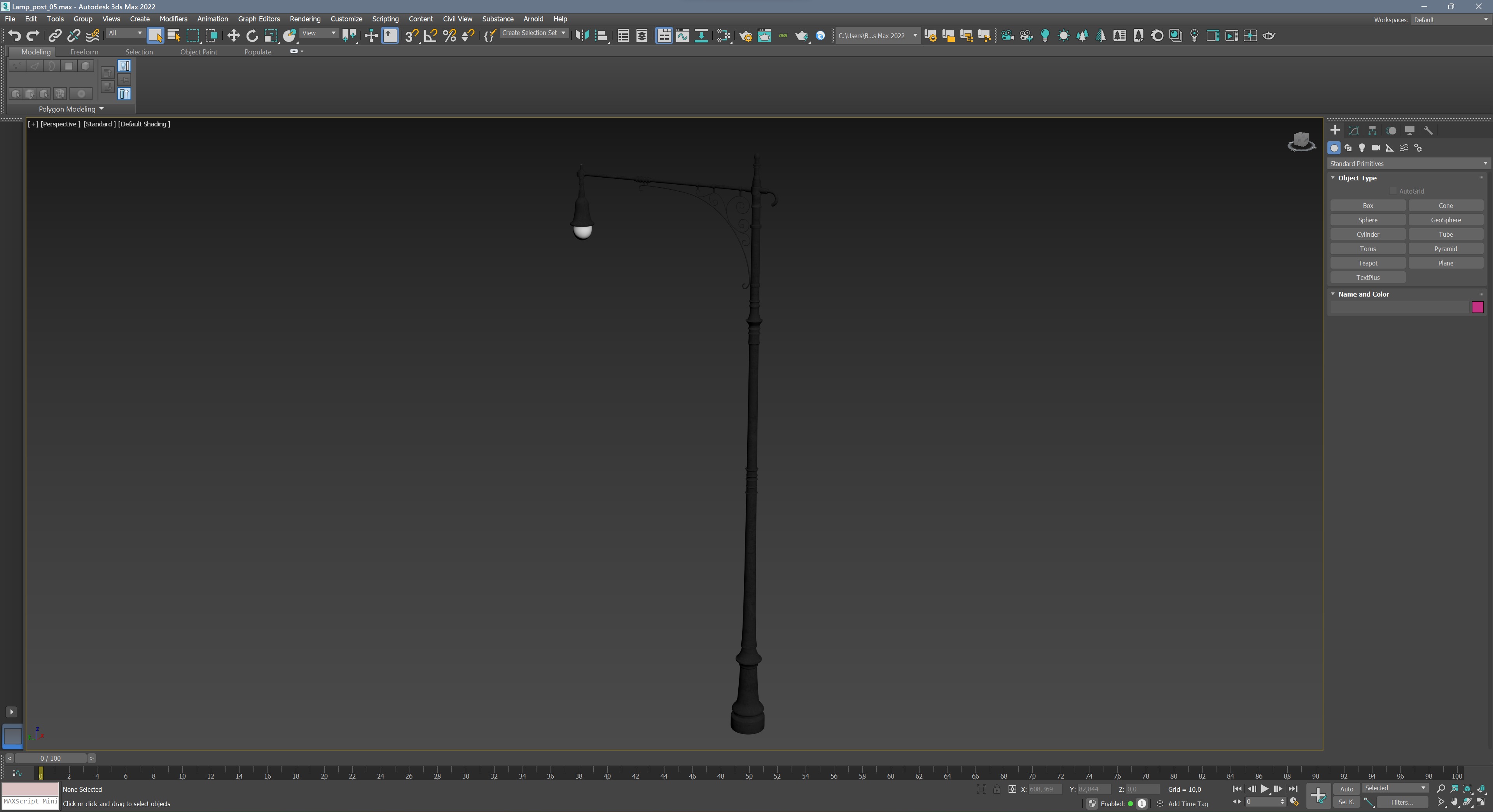 Traffic Light 03 Low-poly 3D model_11