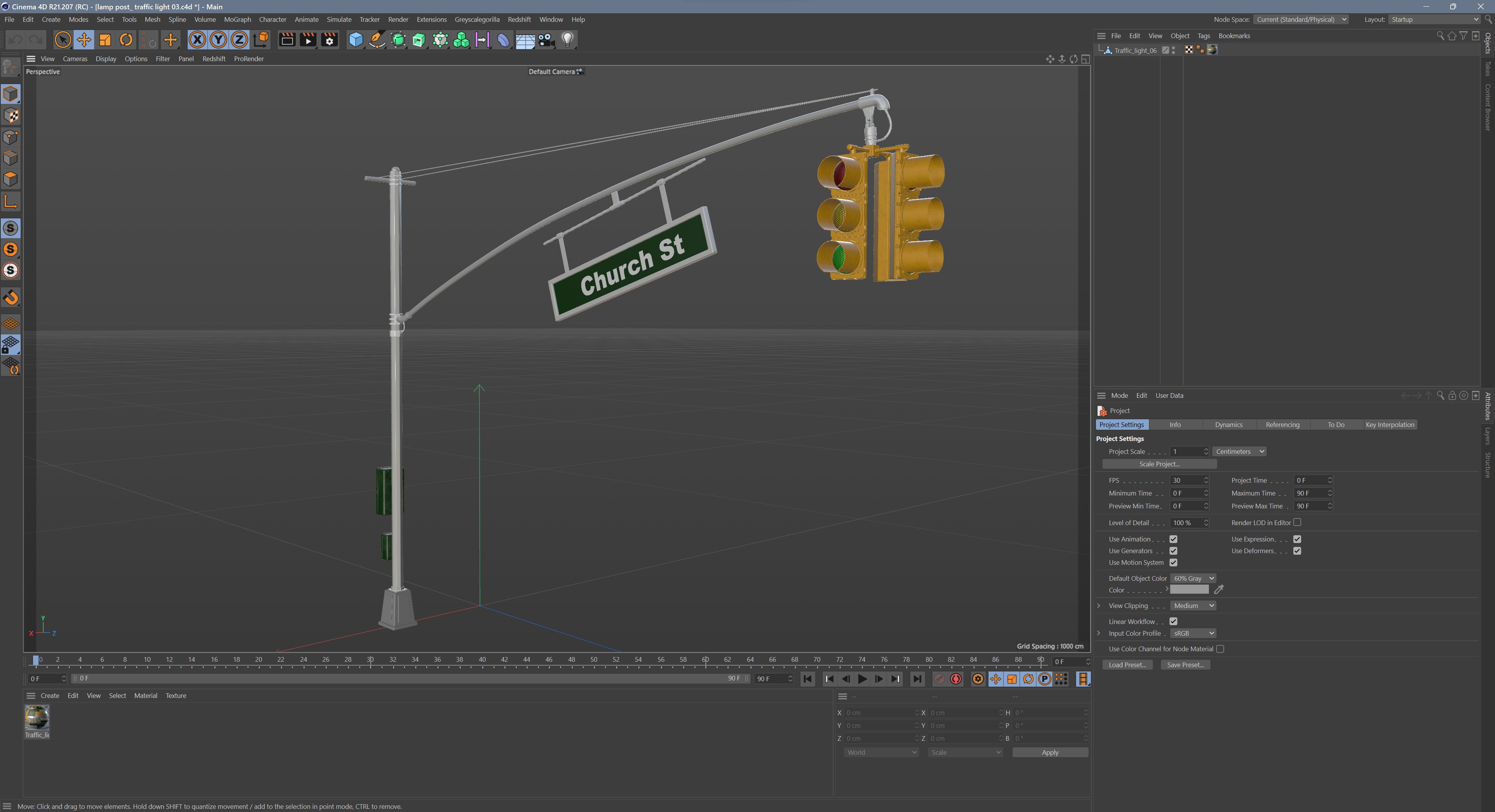 Traffic Light 05 Low-poly 3D model_17