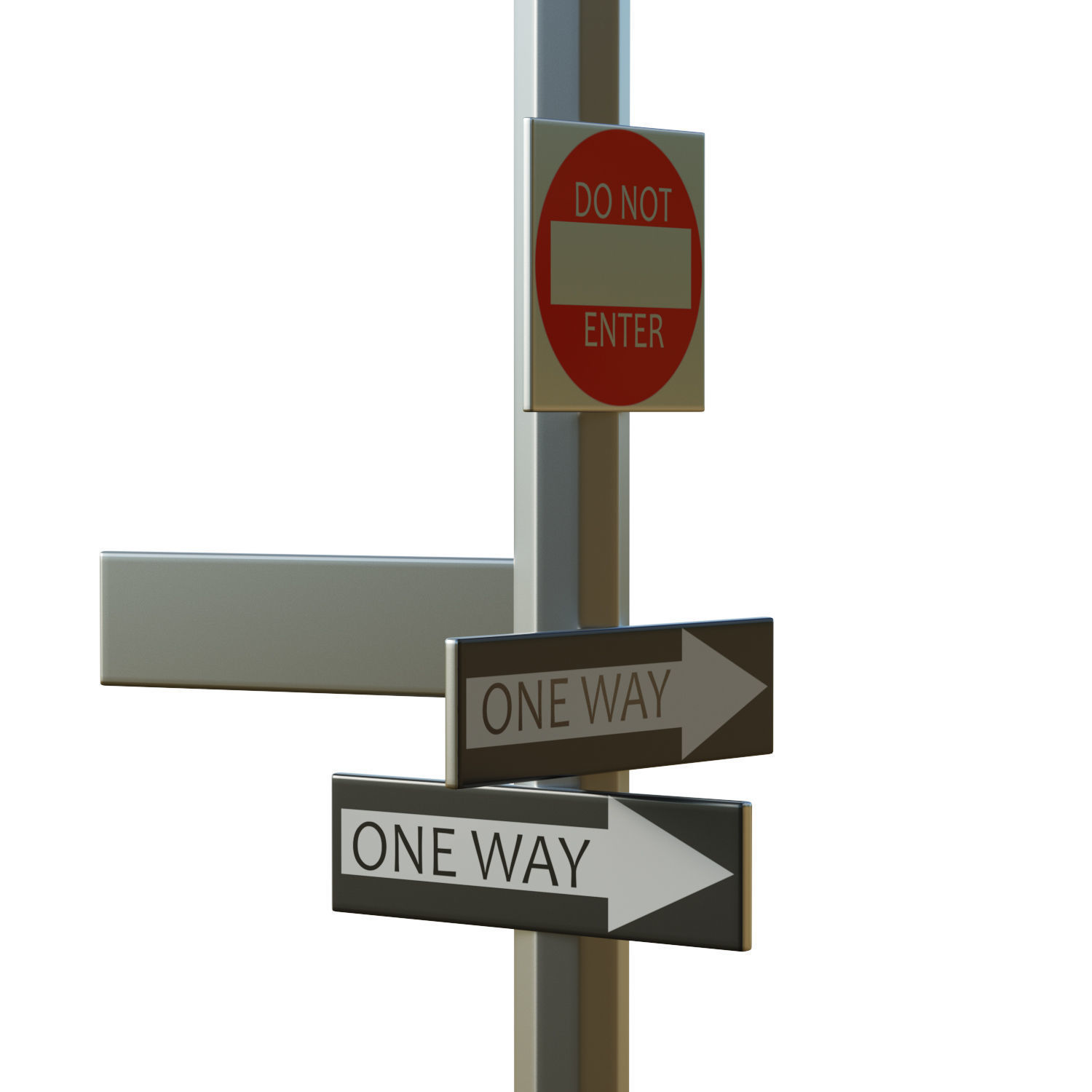 Traffic Light 06 Low-poly 3D model_11