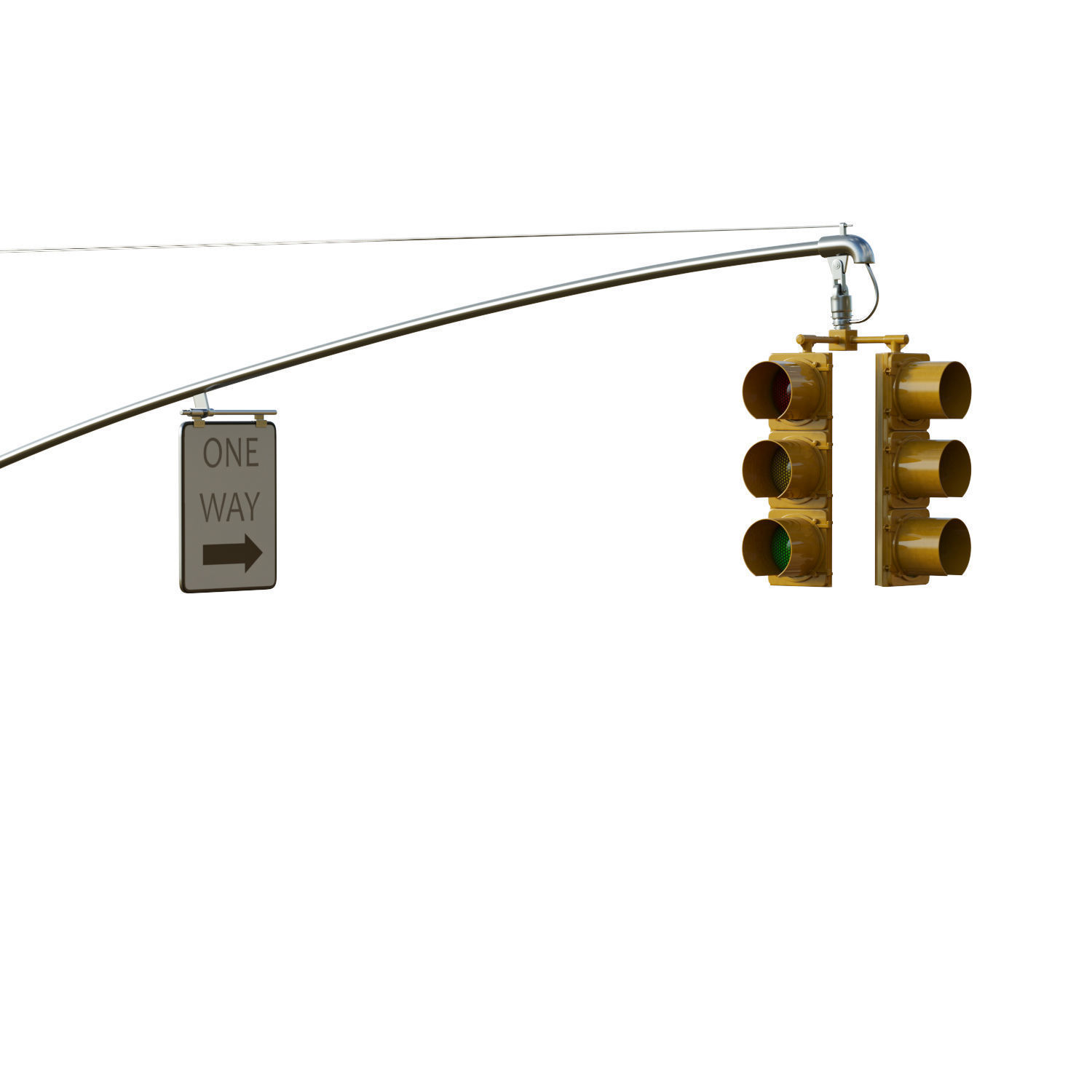 Traffic Light 06 Low-poly 3D model_13