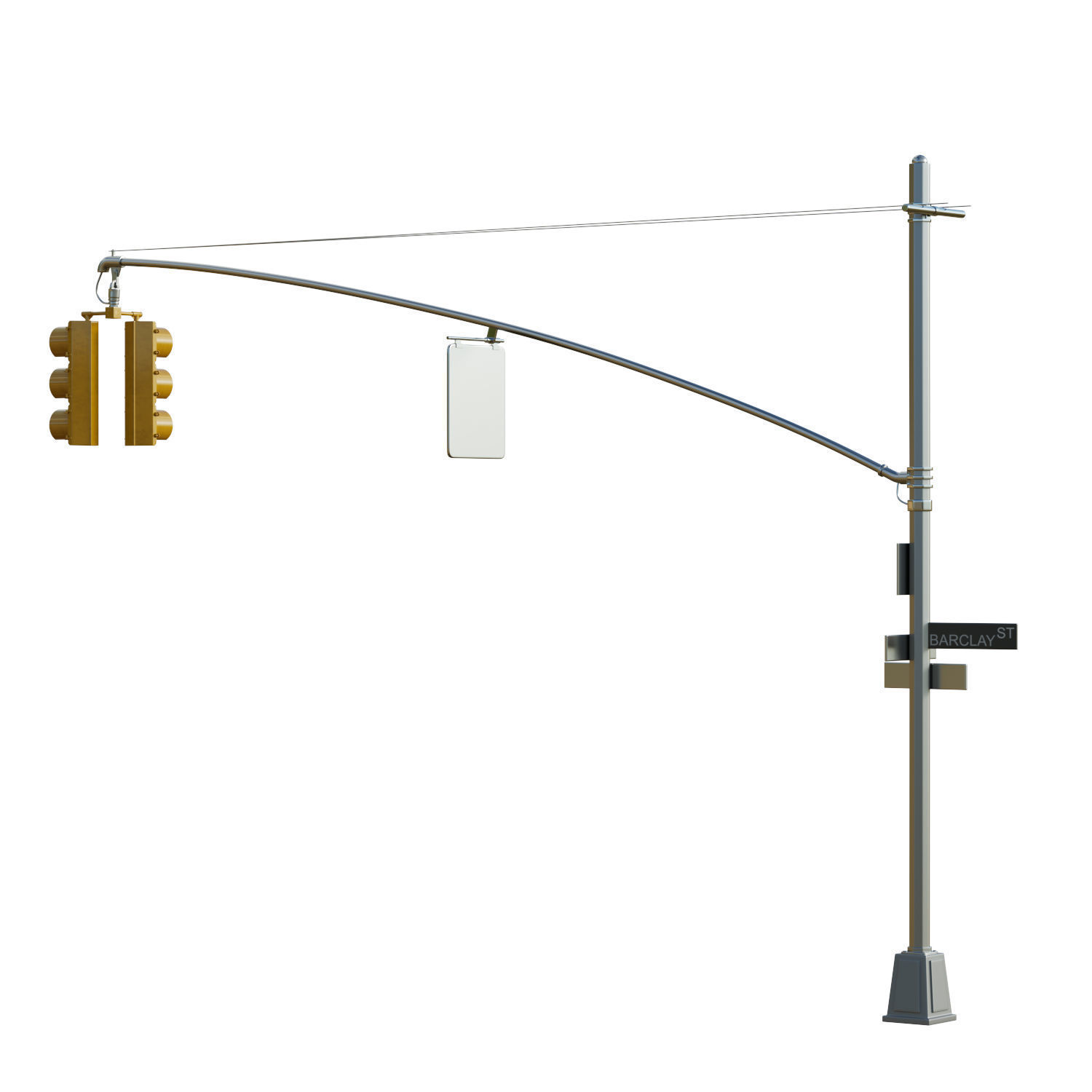 Traffic Light 06 Low-poly 3D model_2