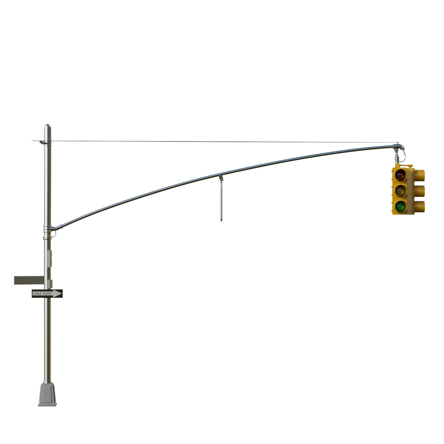 Traffic Light 06 Low-poly 3D model_15