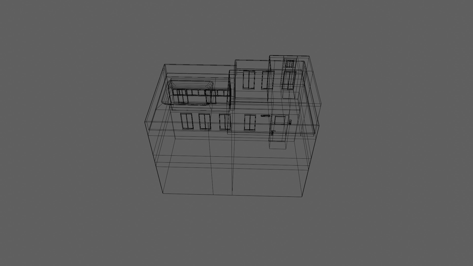 house 1 2 1 free Free low-poly 3D model_27