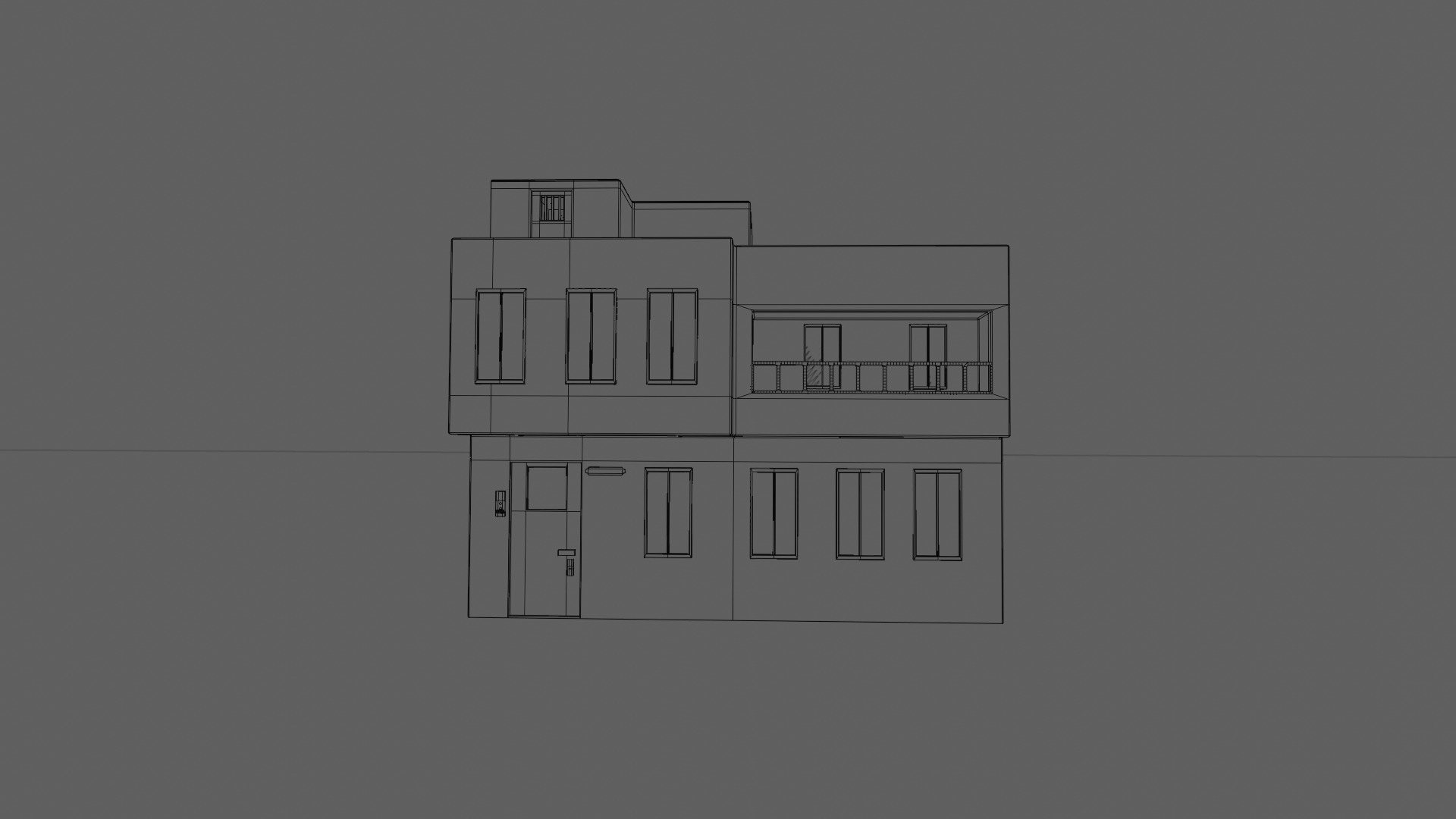 house 1 2 1 free Free low-poly 3D model_30