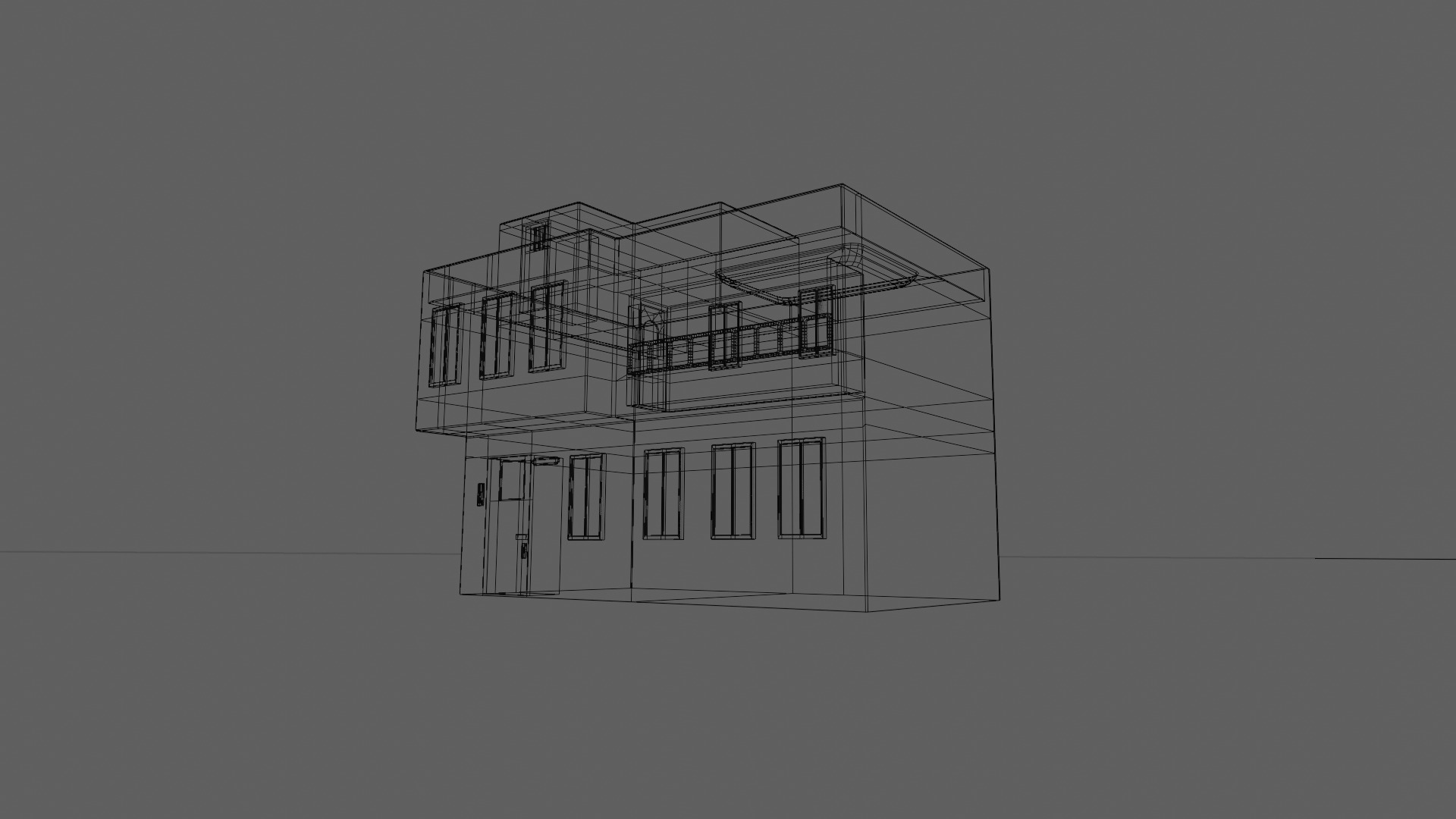 house 1 2 1 free Free low-poly 3D model_25