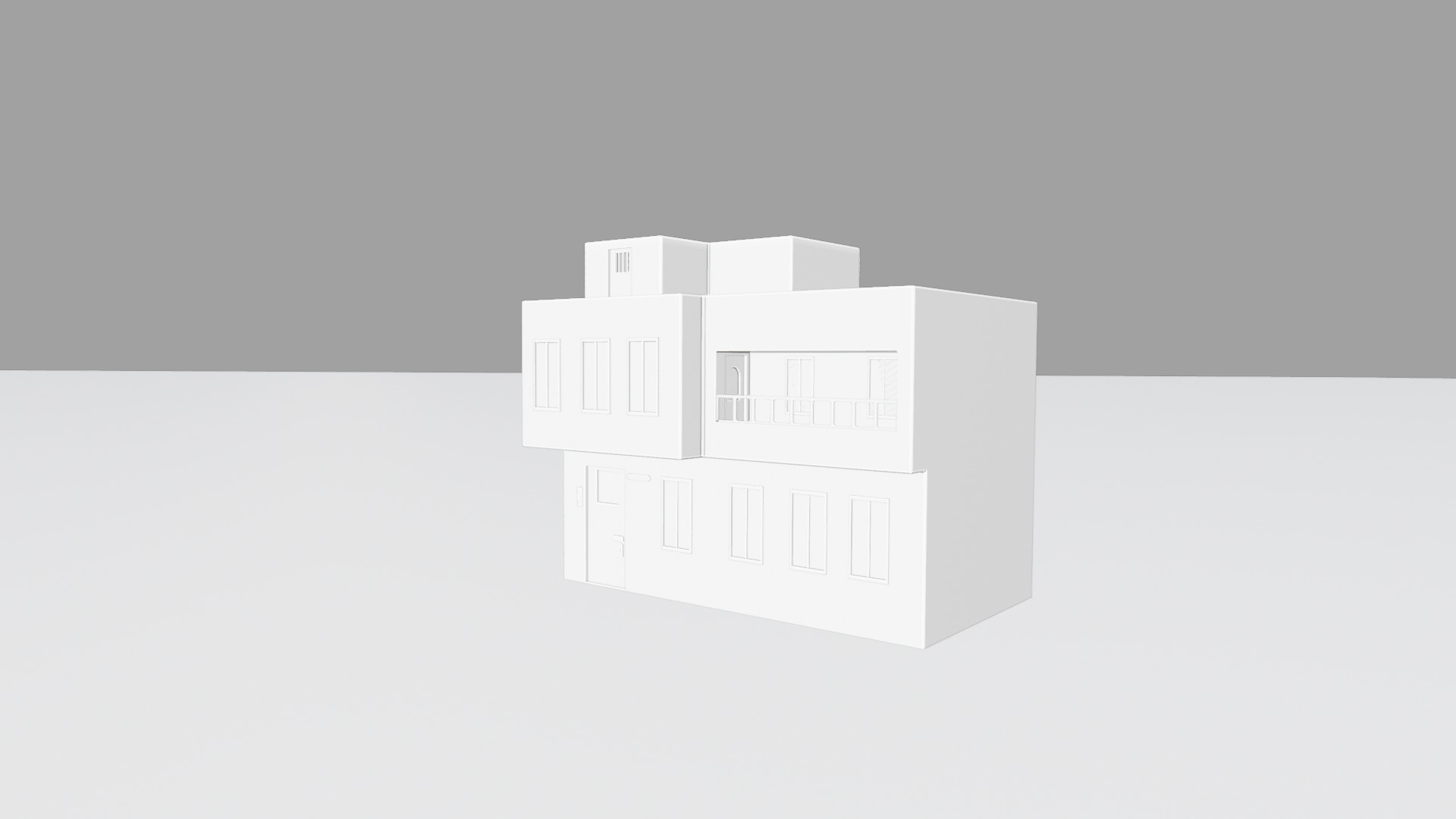 house 1 2 1 free Free low-poly 3D model_15